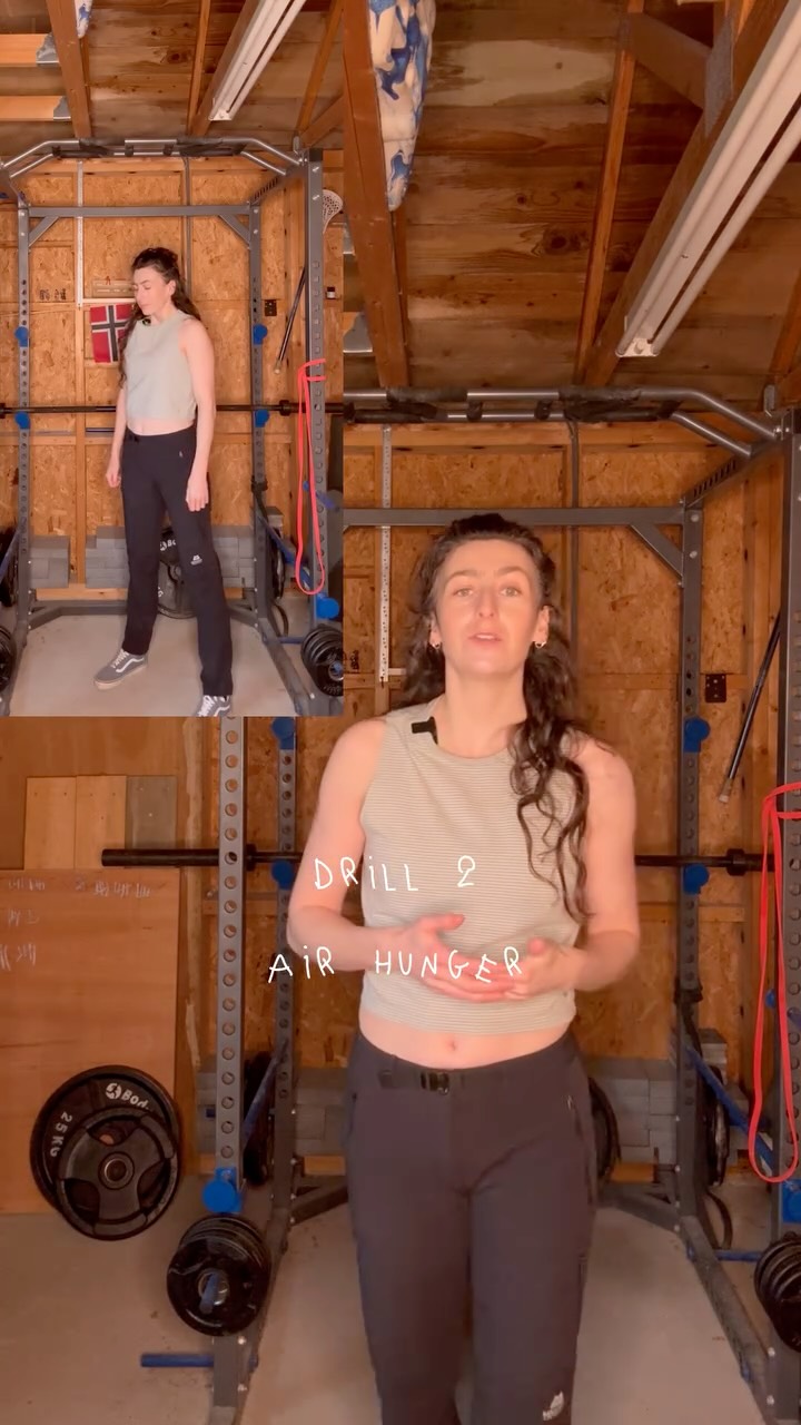 Save & try these two breathing drills to improve shoulder flexion.
I love these because they carry over to weight training, climbing, arm balances, backbends, reaching the top shelf…the list goes on.
These breaths give your nervous system better overhead control not by stretching, but by changing muscle tone.
You can repeat the air hunger drill and you can do the blocked inhalation in steps (ex - block - ex block - ex block). Go easy be curious.
Test, retest, and keep what works for you.
❤️🔥