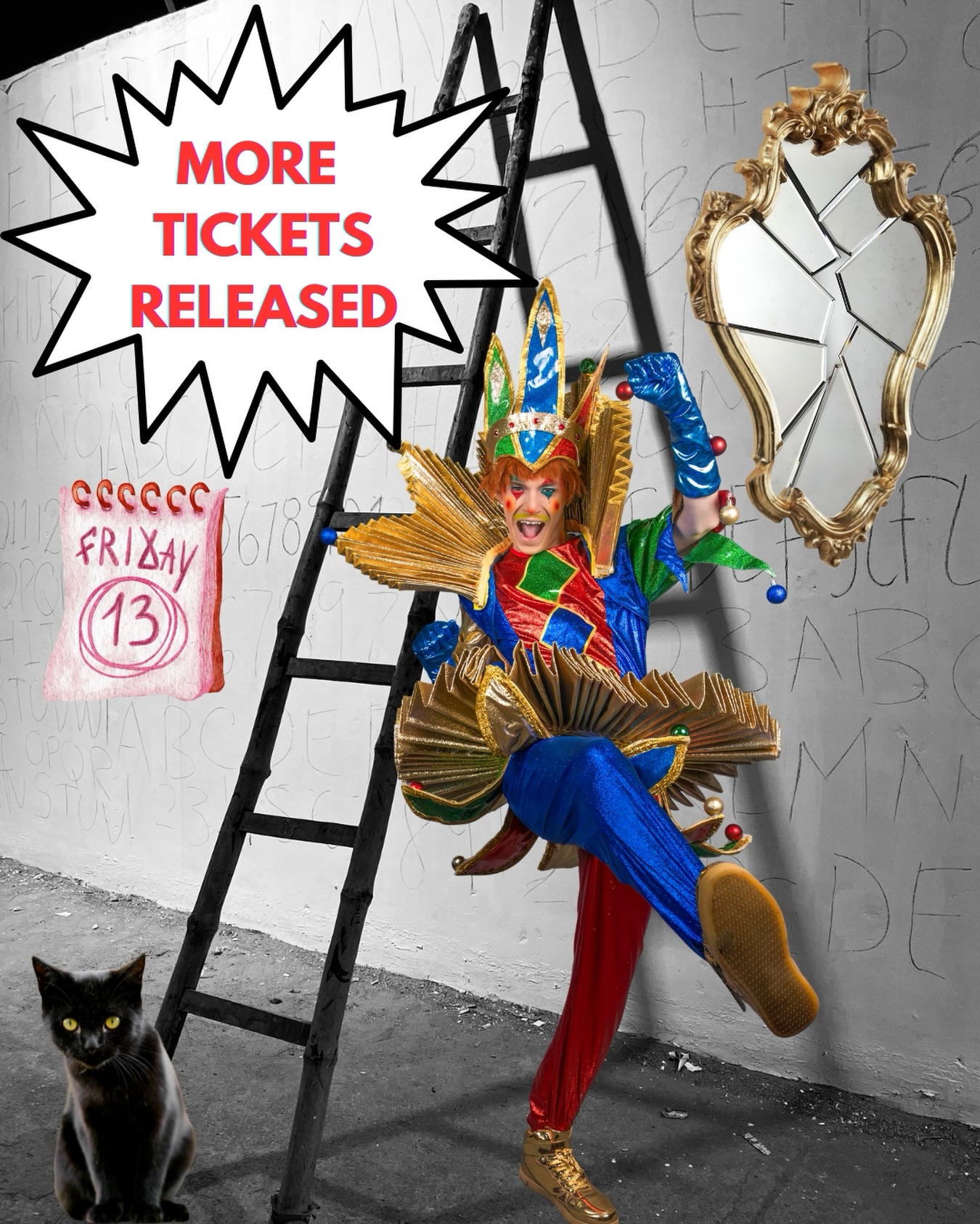 ๐ฃ๐ฃ MORE TICKETS RELEASED ๐ฃ๐ฃ
Unlucky for some, but not for our Tumbles McFumbles. Due to a cancellation some tickets have now been released for this FRIDAY 13th ๐คฉ
Might just be your lucky day ๐
Ticket link in bio ๐