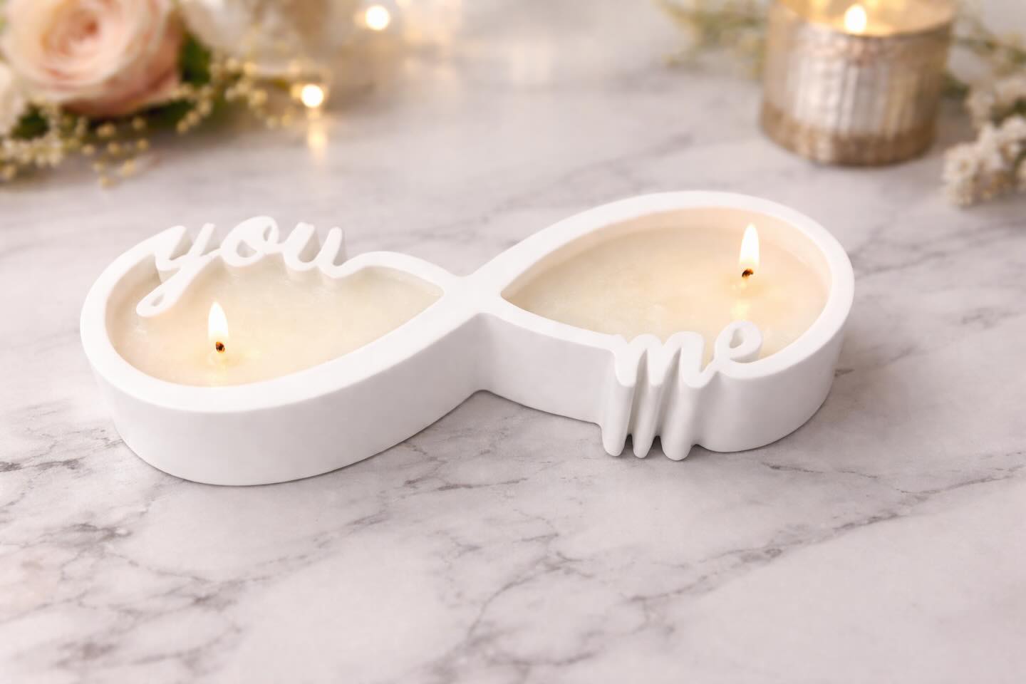 ✨ Introducing the Infinity Love Candle ✨
Because some loves are forever.
Our Infinity Love Candle symbolizes an unbreakable bond — you & me, endlessly. Hand-poured with natural white wax and dual wicks, this elegant piece creates a warm, romantic glow that fills the room with intention and love.
Perfect for:
❤️ Valentine’s Day
❤️ Anniversaries
❤️ Weddings & engagements
❤️ A meaningful gift “just because”
Light both sides. Feel the connection.
Love without limits. ♾️
💝 Available now — limited quantities.
#InfinityLove #ValentinesDayCandle #LuxuryCandles #YouAndMe #LoveThatLasts #MaisonCroixNoire #BlackOwnedBusiness #RomanticGifts