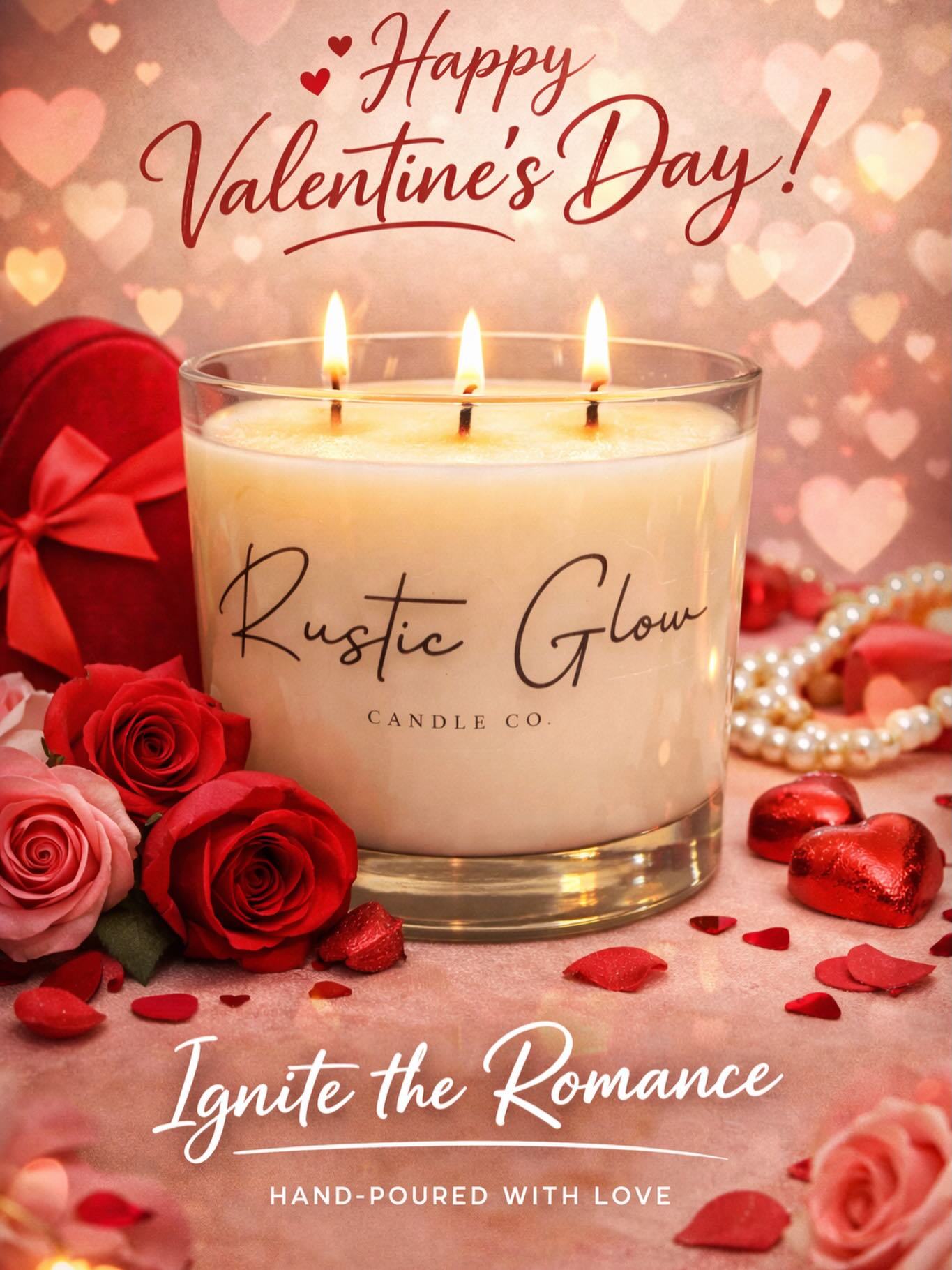 ❤️ Ignite the Romance This Valentine’s Day ❤️
Looking for a gift that feels thoughtful, cozy, and unforgettable?
Our hand-poured Rustic Glow candles set the mood for romantic dinners, quiet nights in, and meaningful moments together. ✨
Because flowers fade… but a warm, glowing candle keeps the love burning. 🕯️
Gift something that says “I chose this just for you.”
Shop now and make this Valentine’s Day extra special. 💝
#ValentinesDayGift #ValentinesDay2026 #CandleLovers #SoyCandles #handpouredsoycandles