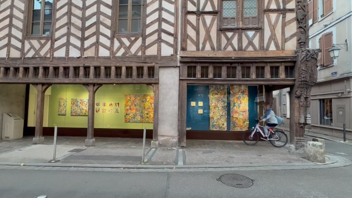 The Place of Harvest-
La Maison d Abraham - Musées de Sens
☀️☀️☀️
what a bliss to see from far and in bright light some of my paintings made in La Chapelle de Vauguillain in Sens city center for a while - summer 2025