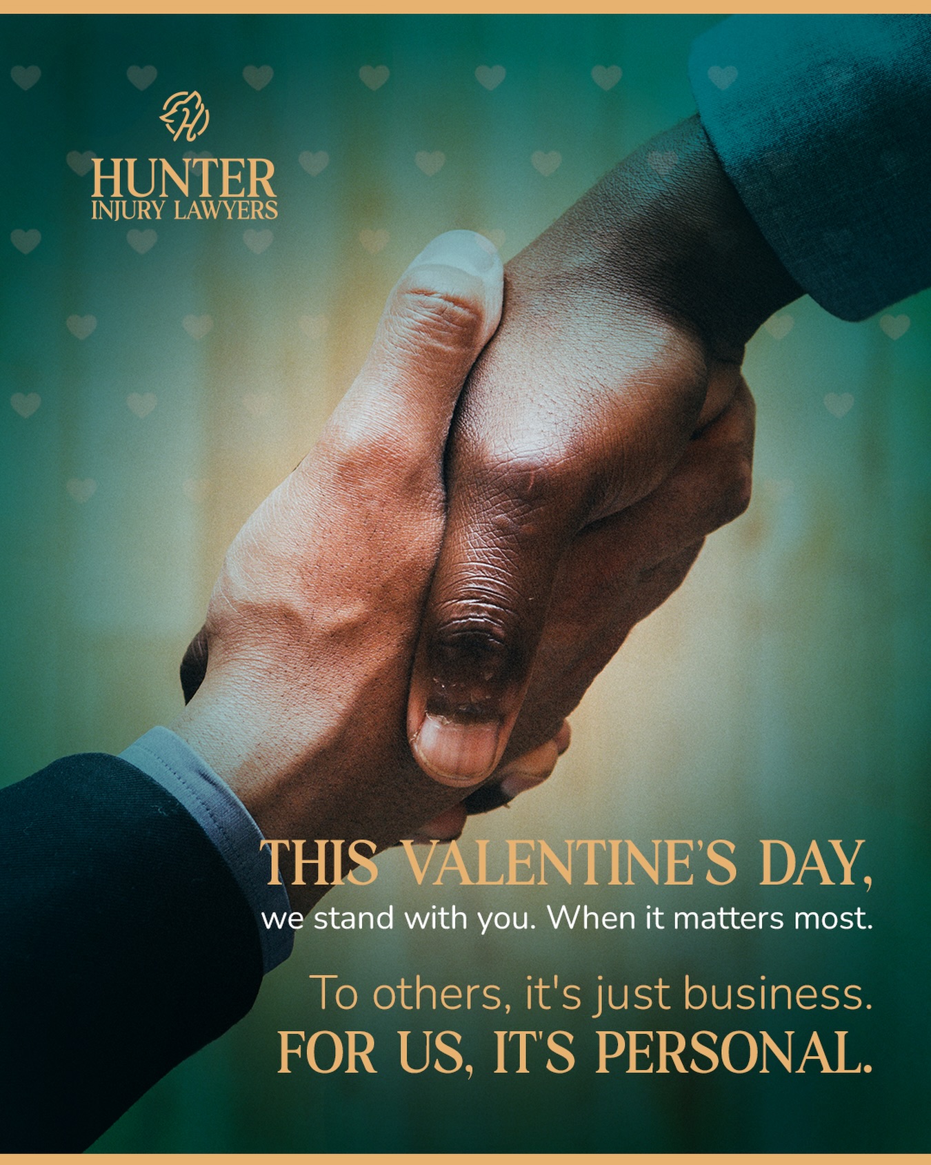 This Valentine’s Day, we stand with you.
Because when life takes an unexpected turn, having the right legal team by your side makes all the difference.
We’re committed to protecting your rights, your recovery, and your future, every step of the way.
To Others, It’s Just Business. For Us, It’s Personal.
#ValentinesDay #HunterInjuryLawyers #PersonalInjuryLaw #ClientFirst #WeStandWithYou LegalSupport FloridaLaw