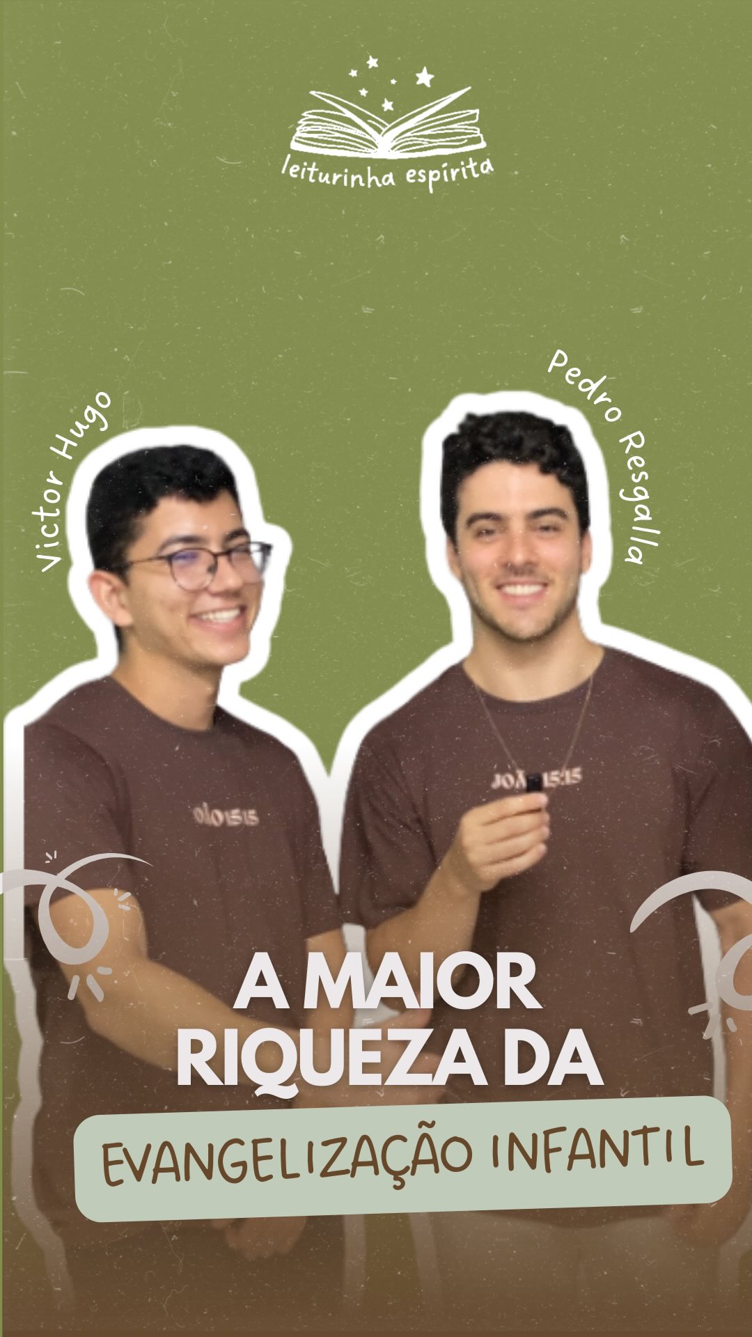 ✨ Qual a riqueza deixada pela evangelização infantil?
___Em mais um trechinho da entrevista com os jovens Victor Hugo @victorhugo_06 e Pedro Resgalla @pedro_resgalla , vamos entender o papel fundamente deste trabalho incrível - que vai além do Centro Espírita! 🌱
👉 Assista à entrevista completa no YouTube
🔗 https://youtu.be/zN7YeRuns6k
___Ou acesse nosso canal do YouTube direto no link da bio @leiturinhaespirita
💛 Compartilhe com outros pais, mães e evangelizadores que acreditam no poder da semente bem plantada.