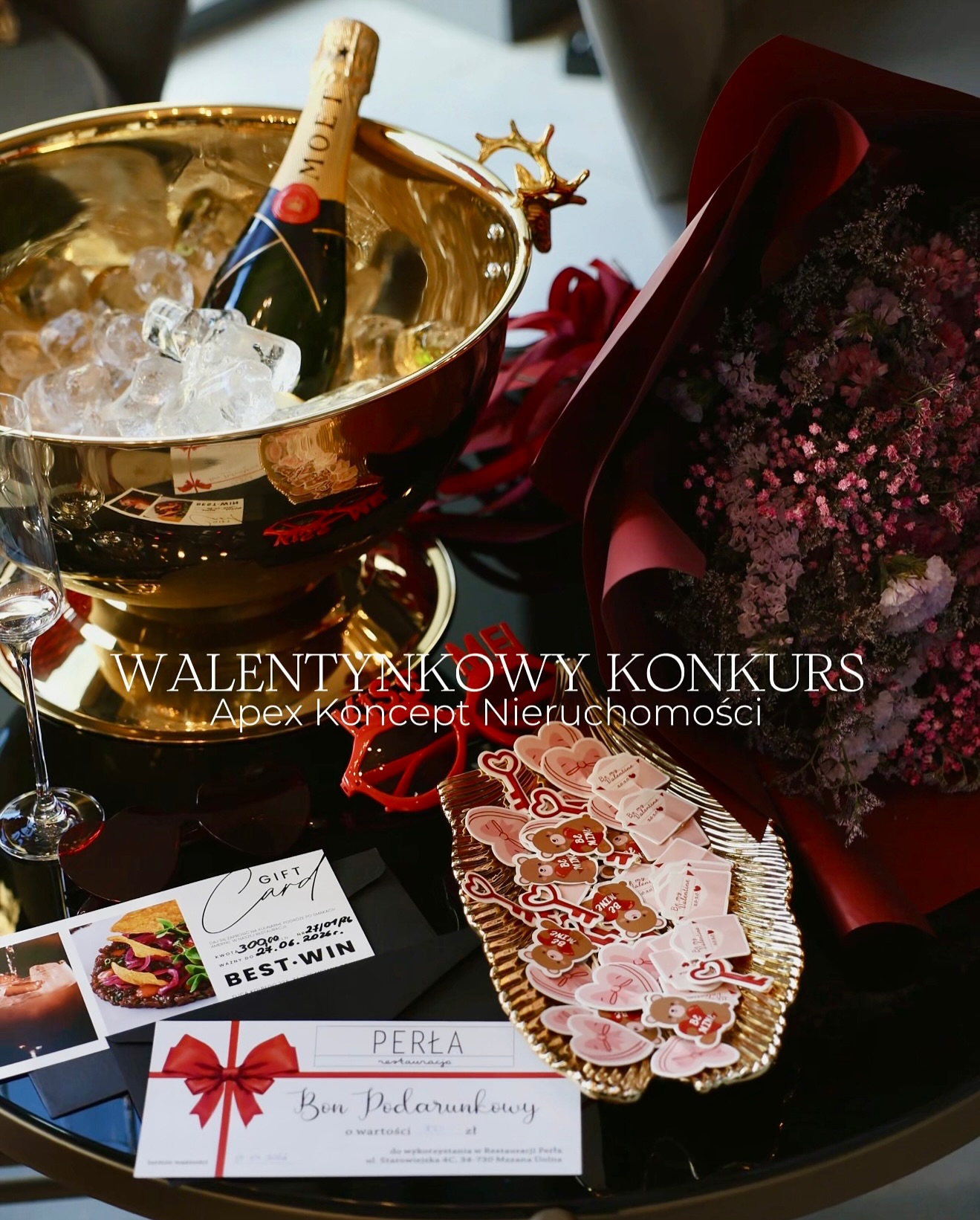 💘 WALENTYNKOWY KONKURS 💘
Bo najlepsze chwile warto celebrować razem ❤️
Do wygrania bon podarunkowy o wartości 300 zł do restauracji Bestwin w Mszanie Dolnej.
💌 Zasady konkursu:
1️⃣ Zaobserwuj nasz profil
2️⃣ Polub ten post
3️⃣ W komentarzu oznacz jedną lub kilka osób, z którymi chciał(a)byś pójść na walentynkową kolację ❤️
🏆 Jak wybierzemy zwycięzcę?
Zwycięzca zostanie wylosowany spośród wszystkich osób spełniających warunki konkursu.
📅 Konkurs trwa do: 13.02, godz. 15:00
🎉 Wyniki ogłosimy: 13.02 o 17:00 w komentarzu i na Stories
👉 PS. Na naszym Facebooku trwa równolegle drugi konkurs walentynkowy z kolejnym bonem 300 zł do wygrania 💙
ℹ️ Konkurs nie jest sponsorowany ani powiązany z Instagramem. Nagroda nie podlega wymianie na gotówkę.
_________
📍Mszana Dolna, ul. Starowiejska 4C
☎️ tel. 798 370 312
📩 anna@apexkoncept.pl
📲 apexkoncept.pl
#MszanaDolna #Myslenice #Limanowa #RabkaZdroj #Malopolska #Lokalnie #Walentynki #Konkurs #KonkursInstagram #KolacjaWeDwoje #Randka