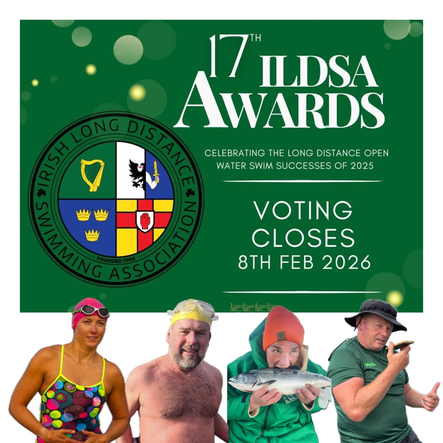 🏆 17th ILDSA Awards — A Huge Year for Sandycove Long Distance Swimmers! 🌊
2025 has been an outstanding year for our long-distance athletes, and we’re proud to see Sandycove so strongly represented in this year’s nominations:
✨ Brianna Jackson
• Female Swimmer of the Year
• Leinster Swimmer of the Year
• ILDSA Margaret Smith Award
• ILDSA Jack McClelland Pioneering Swim of 2025
✨ Dave Berry
• Male Swimmer of the Year
• Leinster Swimmer of the Year
• ILDSA Shane Monaghan Award (2 swims)
• ILDSA Jack McClelland Pioneering Swim of 2025 (2 swims)
✨ John Curley
• Male Swimmer of the Year
• Leinster Swimmer of the Year
• ILDSA Shane Monaghan Award (2 swims)
✨ Ger Kennedy
• Open Water Coach of the Year
👏 Massive congratulations to all nominees — truly inspiring achievements!
🗳️ Vote for our swimmers (and other incredible athletes) here:
https://forms.gle/XSVpKRaPQ6nsCYrp6
#sandycovesc #ildsa #longdistanceswimming #openwaterswimming