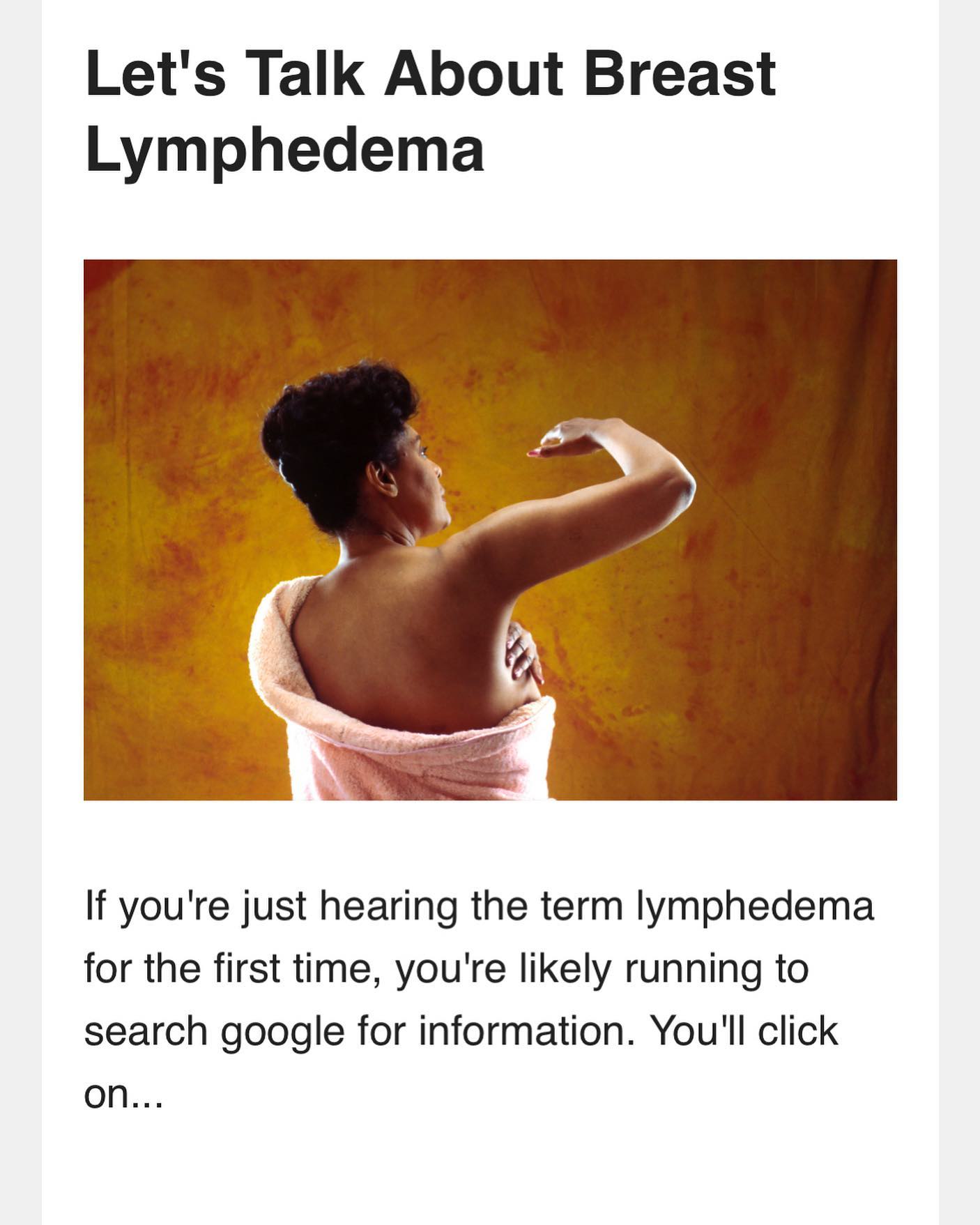 It’s been a while since we’ve posted a blog! Head on over to our website to learn about breast lymphedema and share with someone who’s had or is going through breast cancer treatments.
#newblogalert #breastcancer #lymphedema #lymphaticdrainage #physicaltherapy #manchesternh