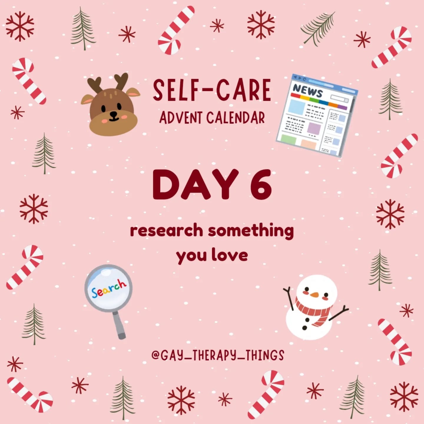 I almost forgot to post today's #adventselfcare!
Today, I researched anatomy bc it's something I'm currently really interested in for my yoga teacher training. My topics of research may also include: bananas, the history of different pies, Scooby Doo lore, basset hounds, and more!
This one is also appealing to me bc I get to still use my devices to do it ð yes, I need less screentime, but also, sometimes I need a banana fact.
What are you researching today??
#therapistsofinstagram #adventcalendar #selfcare