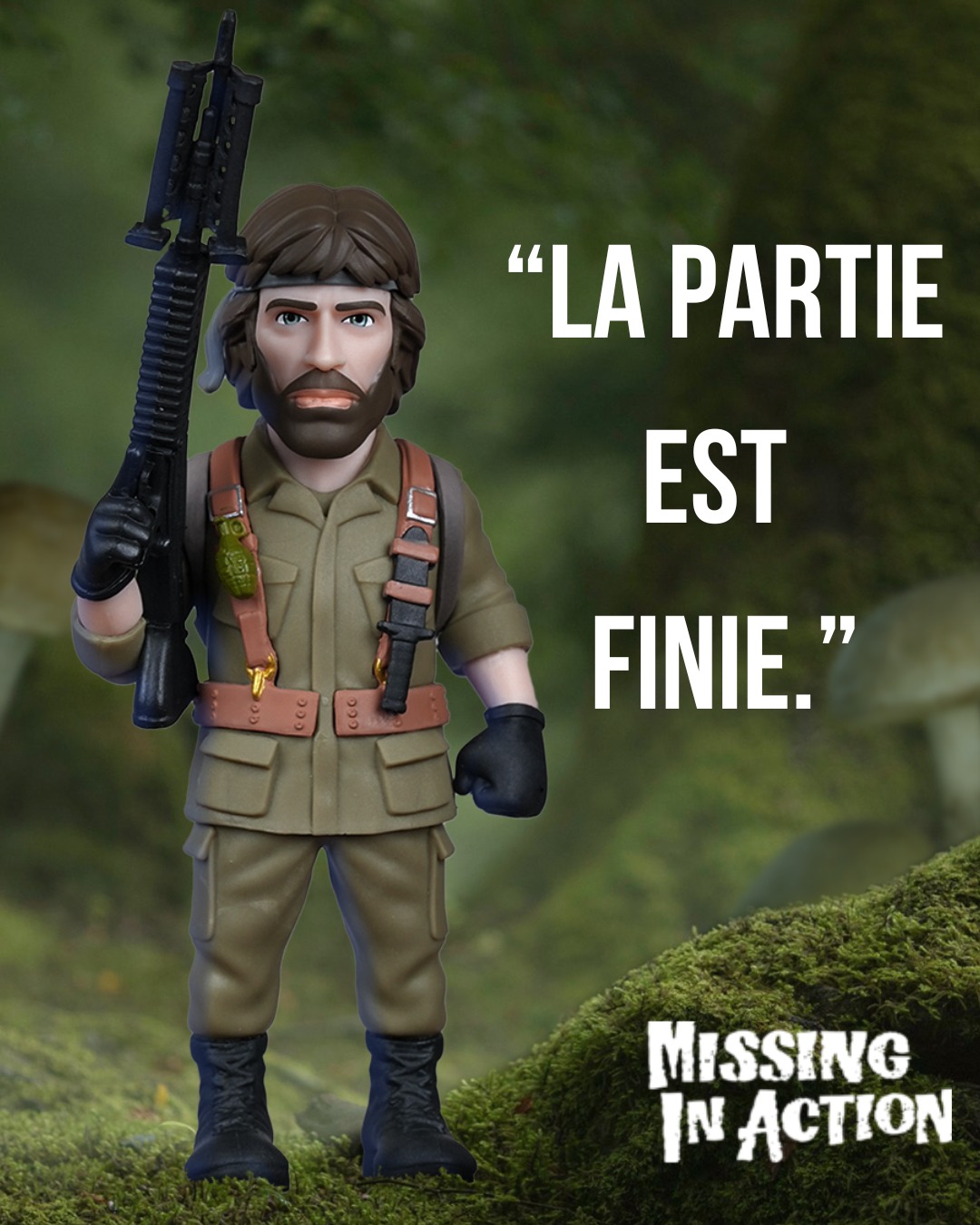 Il y a de l’action dans l’air ! 💥
La figurine Chuck Norris s’impose comme un personnage culte à ajouter à ton univers Minix. 🔥
Alors, lequel des 3 films est ton préféré ? 👀
Dis-le nous en commentaire 👇
#weareminix #minixfigurines #chucknorris #missingtheaction