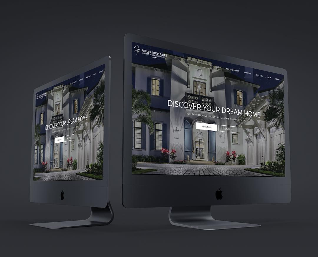 New website design for Fuller Properties in Charlotte, NC. #websitedesign #website #webdesign #webdesigner #realestatewebsite