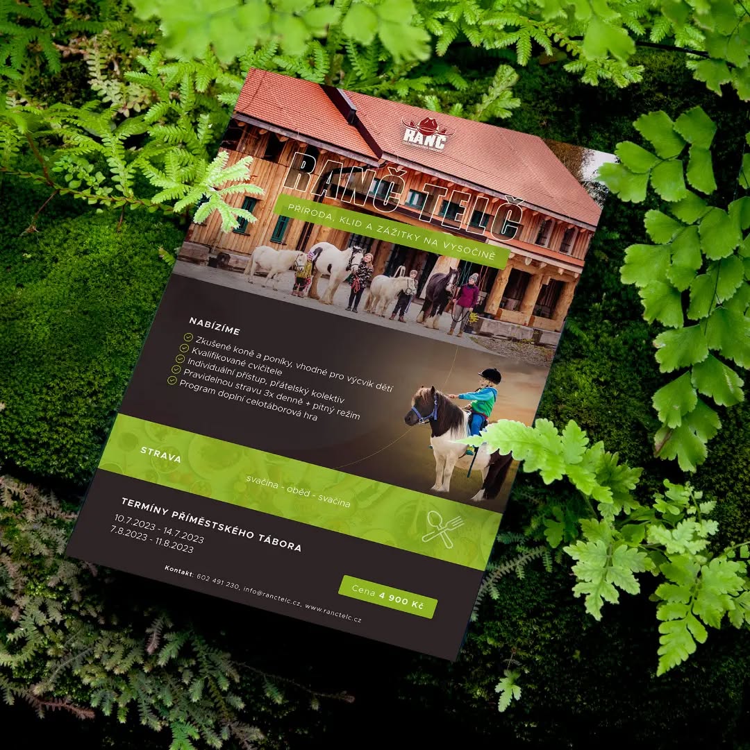 V rámci dlouhodobé spolupráce s rezortem Ranč Telč jsem měl možnost se aktivně zapojit do tvorby široké škály grafických prací. Ta nejnovější zahrnovala návrh a tvorbu propagačního letáku pro nedávno uskutečněný příměstský tábor, ve kterém jsme sladili barvy s vizuální identitou rezortu a začlenili hravé grafické prvky pro zaujetí cílové skupiny dětí a jejich rodičů. ✅ 🤝
Tvorba grafiky -> 📨
.
.
.
As part of the long-term cooperation with the Ranč Telč resort, I had the opportunity to actively participate in the creation of a wide range of graphic works. The most recent involved the design and creation of a promotional flyer for a recent suburban camp where we matched the colors to the visual identity of the resort and incorporated playful graphic elements to engage the target audience of children and their parents. ✅ 🤝
Graphics creation -> 📨
#plakat #poster #grafika #design #designer #antoninparal #logodesigner #like #graphic #graphicdesign #kolin