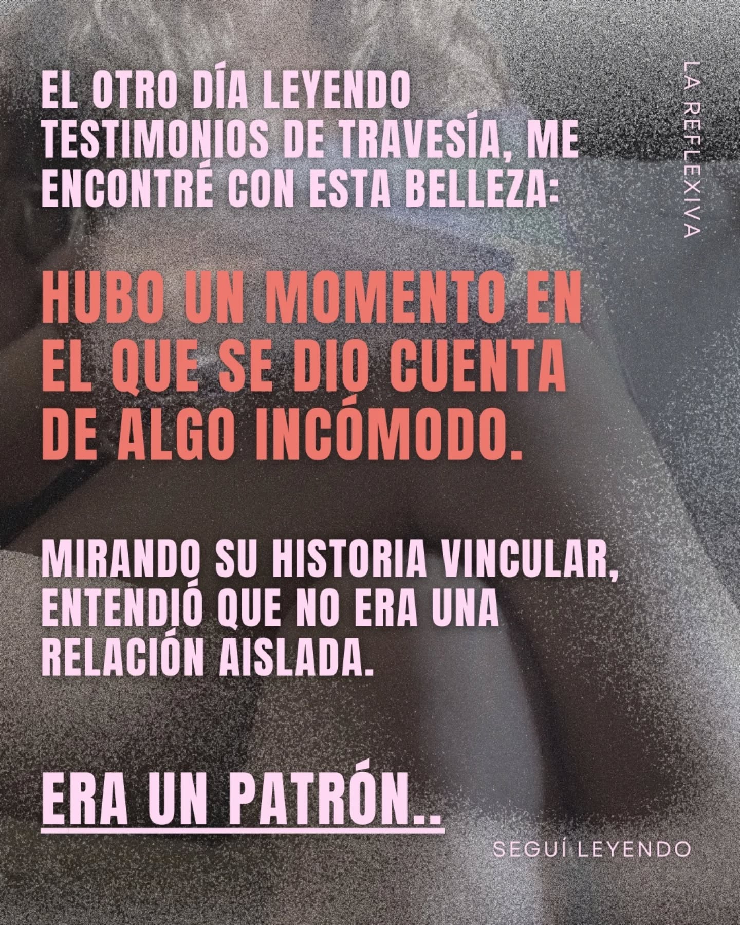 Cuando dejas de atraer personas no disponibles es el episodio 5 de MIRA: el podcast de La Reflexiva.
Si sentis que hay una parte tuya que sigue esperando a sentirse "elegida", "valorada", etc., te invito a escucharlo.
Tenes enlace en biografía o buscando directamente en Spotify como MIRA: el podcast de La Reflexiva.
Con amor, flor 🌹