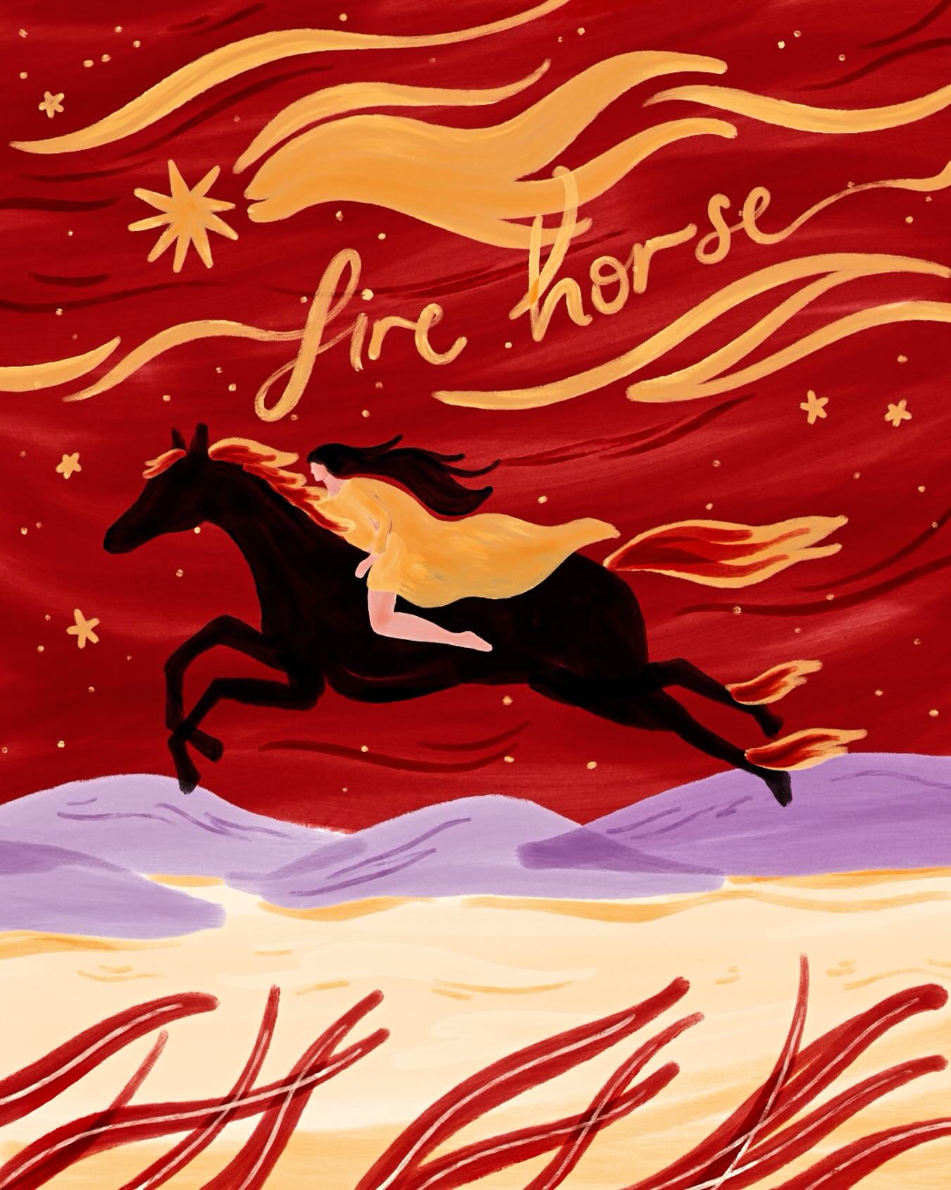 Welcome "Year of the Fire Horse" ๐ Wishing everyone a year full of passion, ambition, momentum and independence ๐ฅ
โข
#yearofthehorse #firehorse #chinesenewyear #lunarnewyear #illustrationartist