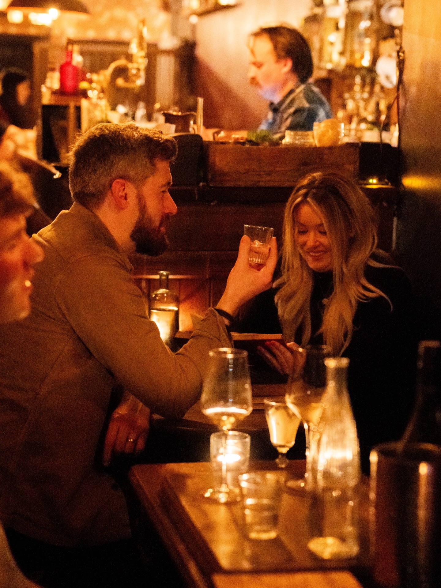 It’s a different kind of Valentine’s behind the curtain at Berry and Rye.
If you're still looking for something special to do this weekend we still have a handful of pre-bookable tables available for Friday and Sunday evening. Walk-ins, as always, welcome all weekend.
Our signature Valentine’s cocktail layered with Aperol, raspberry, passionfruit, citrus and a touch of prosecco is available to take home for £30 via @bottledbyberry
Book your tables via link in bio, or order a bottle of lovelace to have at home and mke your night even more special 🥂🫶🏼
#BerryAndRye #BottledByBerry #Lovelace #ValentinesWeekend #Speakeasy