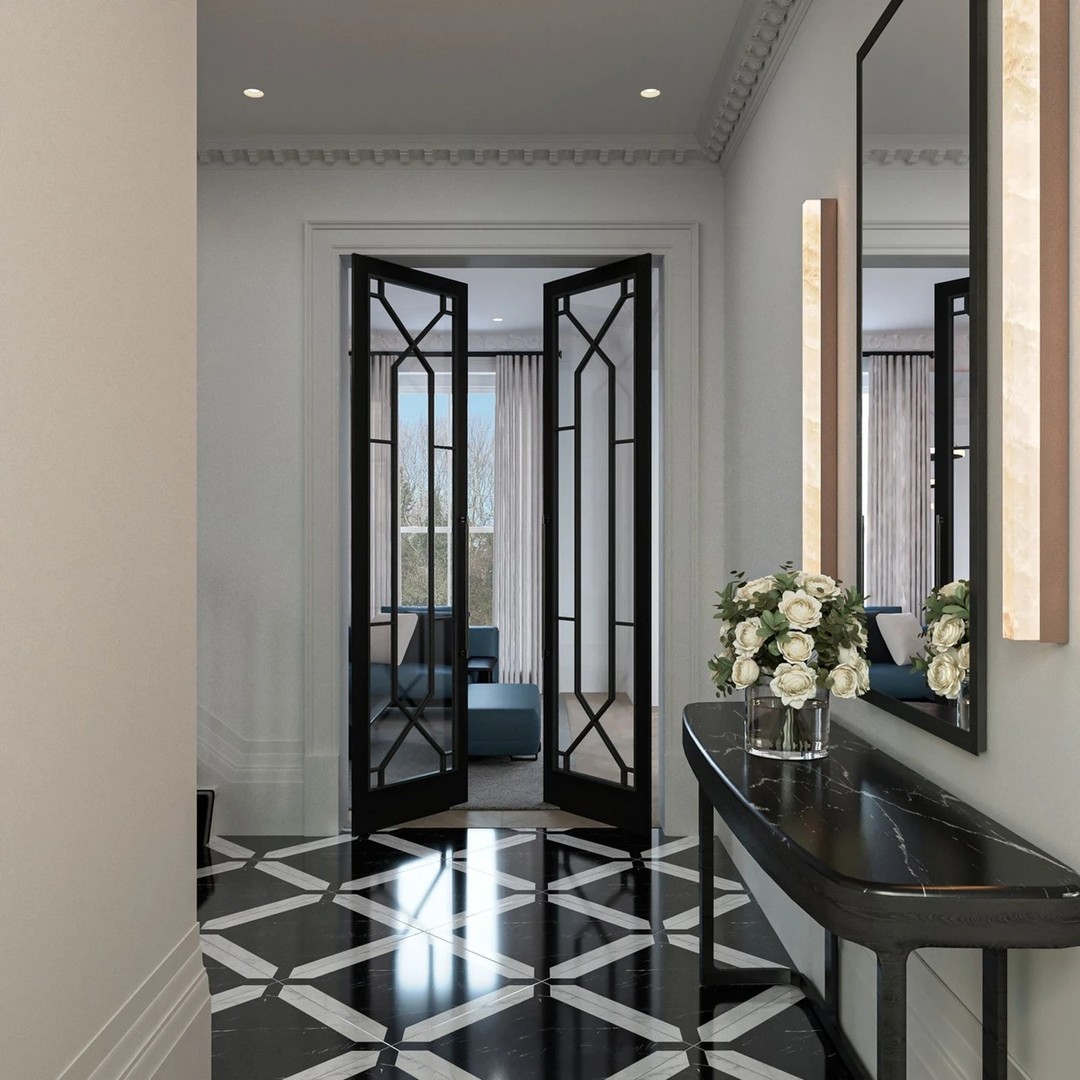 Make An Entrance
Monochrome magic at our grand Victorian project in London. A grand luxury hallway designed to feel expansive, intentional and refined. When black and white speak, the message is unmistakable.
Susan van meter | Going Beyond Design
susanvanmeter.com | info@susanvanmeter.com | 0207 971 7797
Lambarde Square, London, SE10 9GF
#luxurybar #librarydesign #blackheathhomes #residentialinteriors #luxuryinteriors #interiordesignlondon #bespokefurniture #interiorinspiration #luxuryliving #homedesign #interiordesignerlondon #classicandmodern