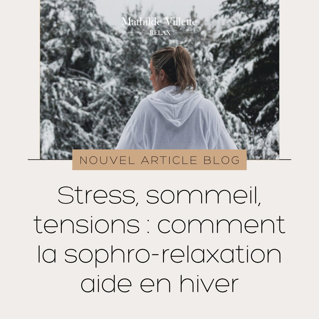 ❄️ NOUVEL ARTICLE SUR LE BLOG ❄️
L’hiver peut intensifier le stress, perturber le sommeil et accentuer les tensions physiques et mentales.
Dans mon nouvel article, je t’explique comment la sophro-relaxation peut t’aider à mieux vivre cette saison, en apaisant le corps et l’esprit en douceur 🌿
Au programme :
✨ gestion du stress
✨ amélioration du sommeil
✨ libération des tensions
✨ retour au calme intérieur
Un article à lire tranquillement, pour t’inspirer à prendre soin de toi cet hiver 🤍
👉 Lien vers l’article en bio
#sophrologie #sophrorelaxation #bienetre #hiver #stress