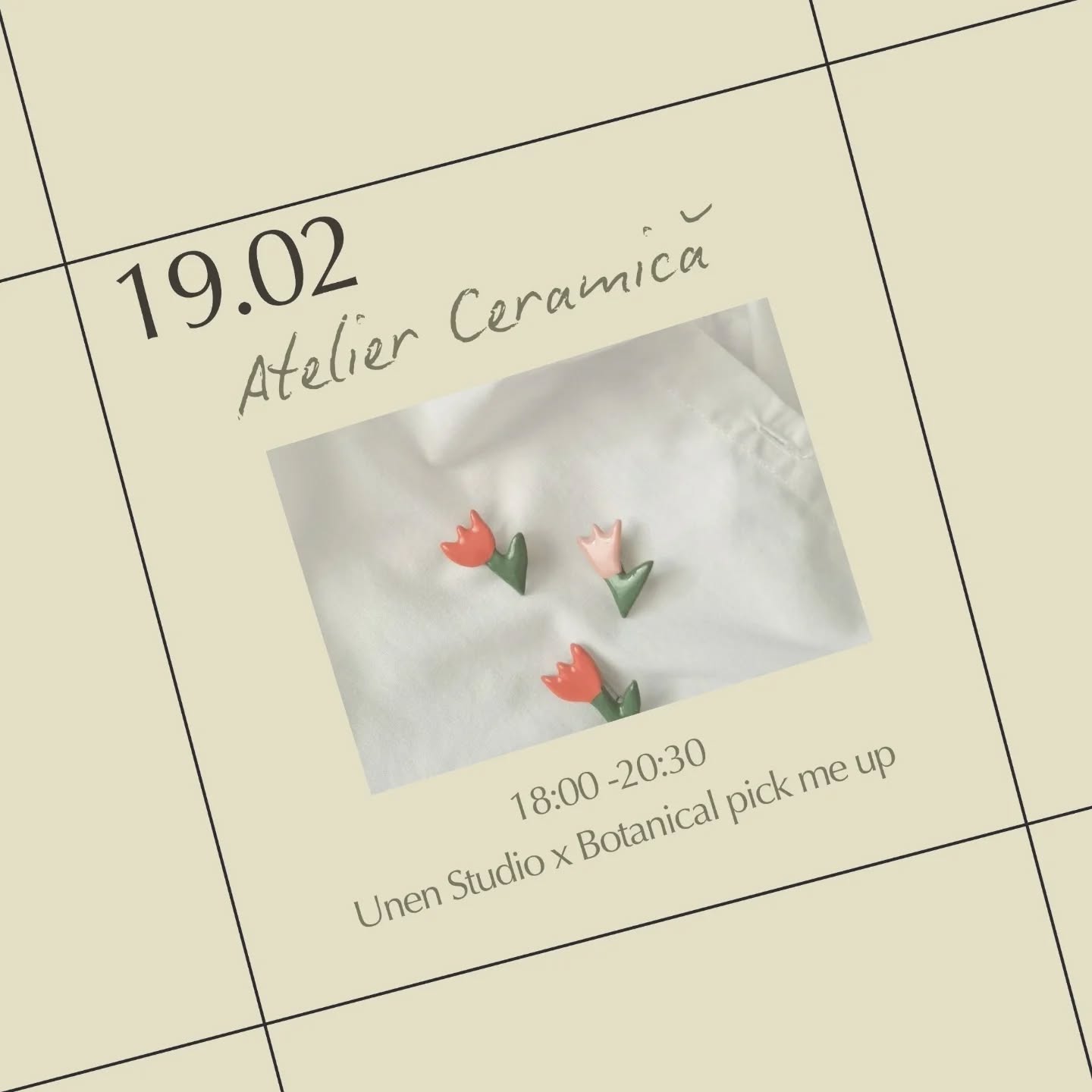 Bună comunitate,
Vă era dor de un atelier cu Ioana de la @unenstudio? Că nouă daaa. Este al treilea atelier împreună şi de data aceasta realizăm bijuterii din porțelan. Broşe, inele, cercei sau orice idee aveți, haideți joi, 19 februarie, de la 18:00 să îi dați viață. 💌
19 februarie | 18:00-20:30 | 250 lei | @botanicalpickmeup.ro | locuri limitate | link înscriere în bio
Vă aşteptăăăm!
Cu drag de meşterit obiecte cu sens,
Ela & Ioana