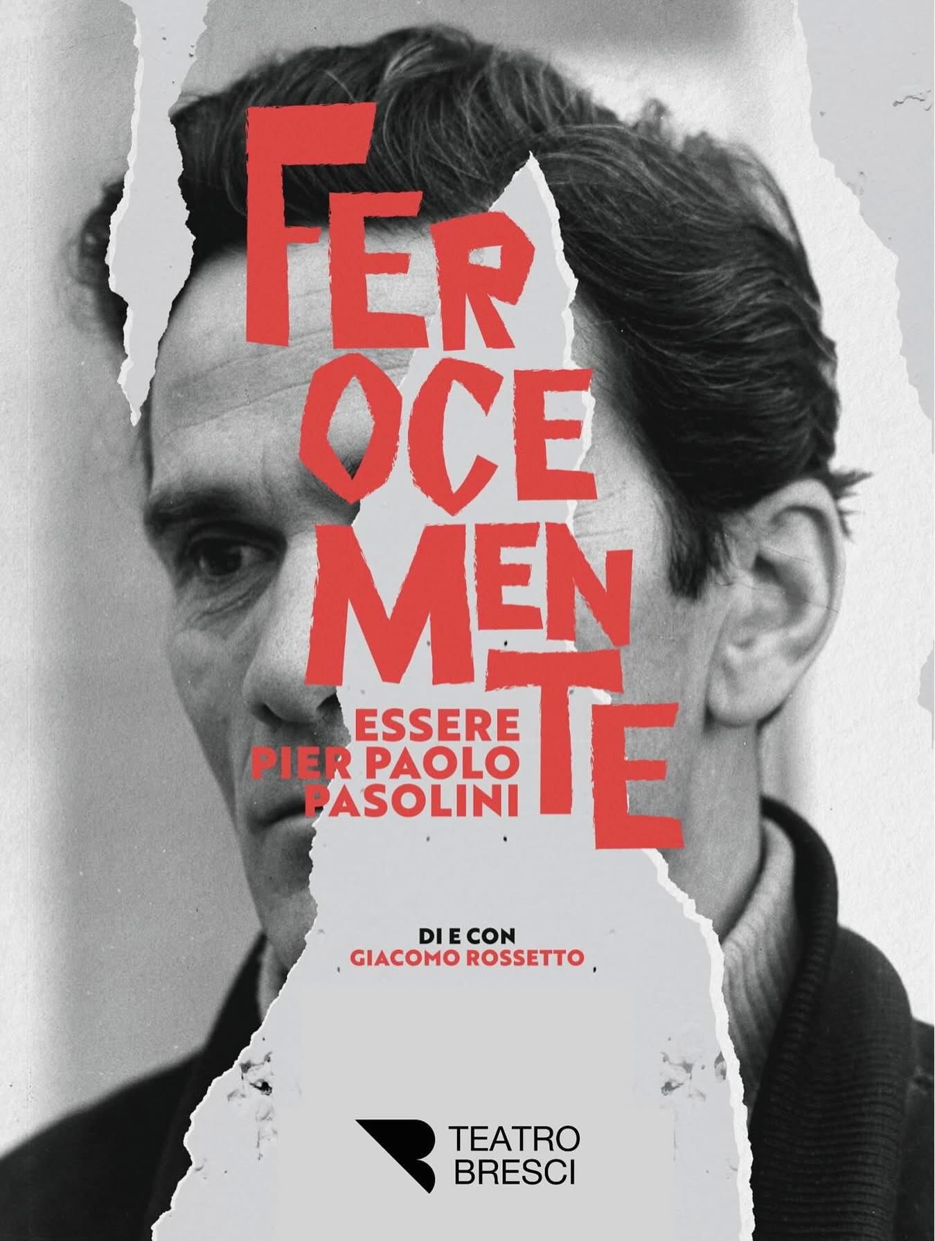 Oggi domenica 8 febbraio h 16.00 FEROCEMENTE. ESSERE PIER PAOLO PASOLINI di e con @giacomo__rossetto è a Lacchiarella (Mi)
#teatrobresci #pasolini #giacomorossetto
