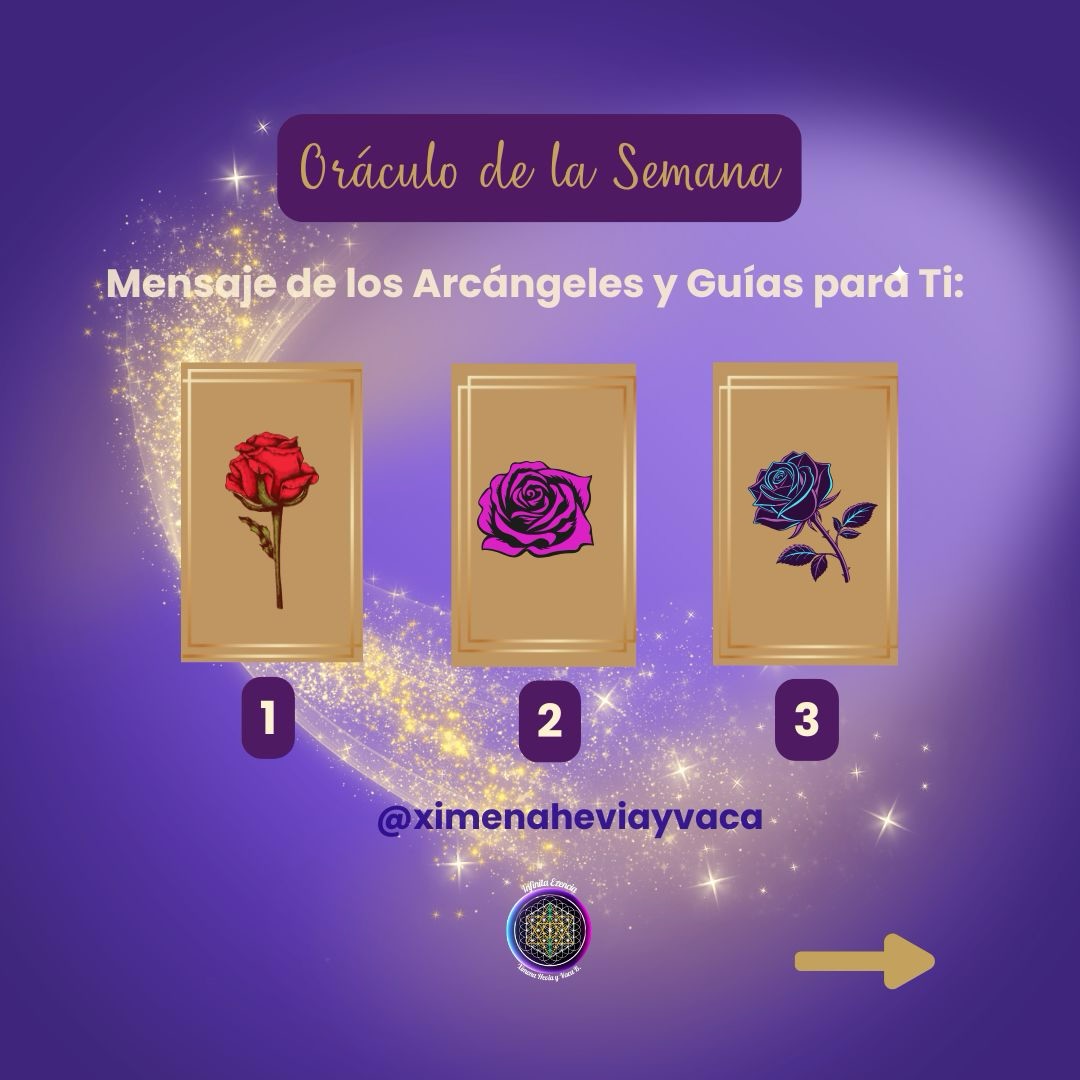 🌹Oráculo de la Semana✨ Respira profundo, conecta con tu corazón y elige la carta que te llama.
🌀Tu alma ya sabe lo que necesita escuchar, aquí y ahora, presente ☀️
💬 Escribe en los comentarios el número de la carta que elegiste.
Mensajes canalizados Ximena ♾️⚜️
#oraculosemanal #infinitaezencia #ximenaheviayvaca #111mensajesparaelalma #mensajesdelosángeles