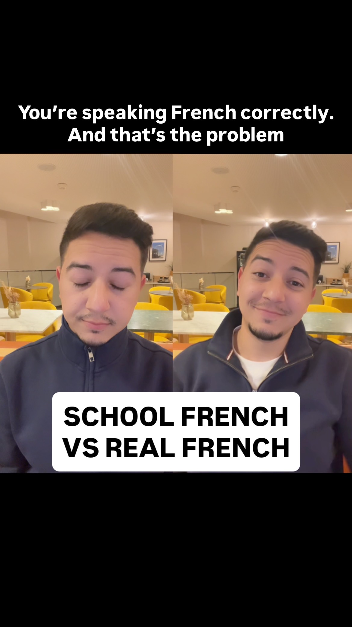 You’re speaking French correctly. And that’s the problem.
You learned “nous sommes”.
French people say “on est”. Désolé hahah!
You learned perfect structures.
They use what actually flows.
You’re not wrong.
You’re just speaking a version of French
that almost nobody uses in real life.
And that gap?
That’s why conversations feel fast.
That’s why you hesitate.
That’s why you understand… until they answer.
Most programs teach you how to learn French.
Coaching FLUENCE™ is different.
It’s built to help you assimilate French.
Not memorize it.
Not analyze it.
Assimilate it.
You train with real patterns.
Real reactions.
Real spoken structures.
With a clear plan.
Weekly progress.
And sessions where you actually speak,
experiment,
and yes, laugh a lot.
This is not about studying more.
It’s about training the right way.
If you want to stop sounding like a textbook
and start functioning naturally in France:
Apply for Coaching FLUENCE™
Book your discovery call via the link in bio.
Voilà!
#frenchforexpats #expatinfrance #movetofrance #americanexpat #learnfrench