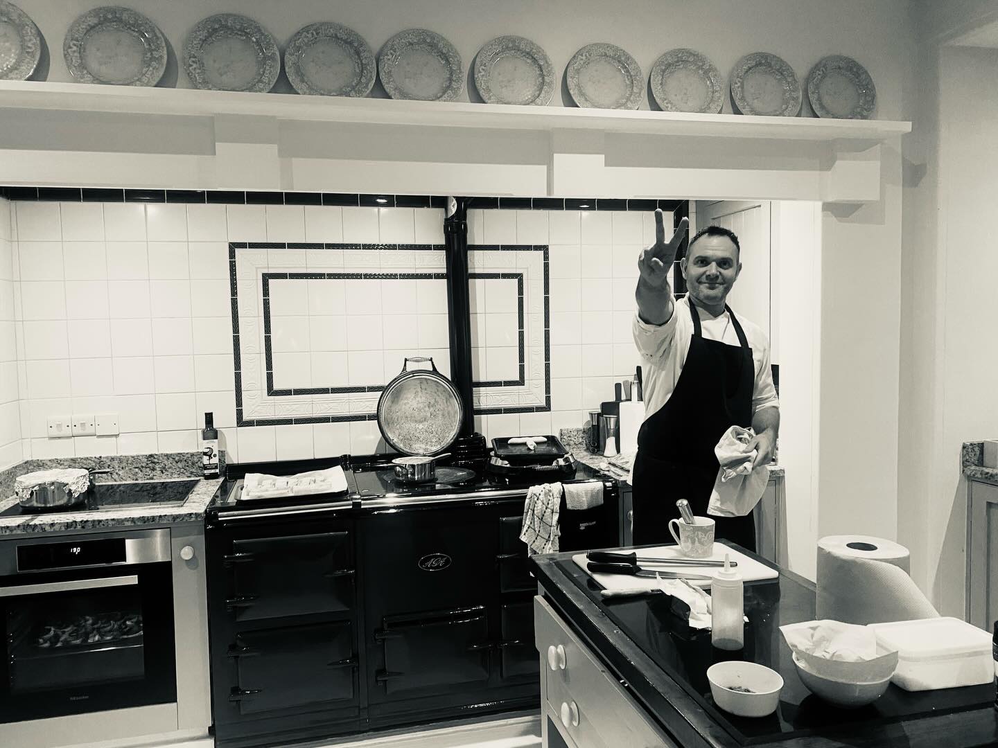 Yesterday we didn’t do a Valentine’s dinner but an 80th birthday for a very lovely lady & family, at the ever so beautiful Taikoo in Belstone. I always love the drive up, arriving in this stuck-in-time village with incredible views opening up that make you dream of travelling. The good kind. The backpack, tent and walking shoes kind, a lighter and a pocketknife kind. The expanding night sky and unworldly silence kind. The silent happiness filling you up like expanding foam kind.
And then…. Snow swirled in. It was a good night.
#privatechef #privatedining #devon #sustainablecatering #privatecatering