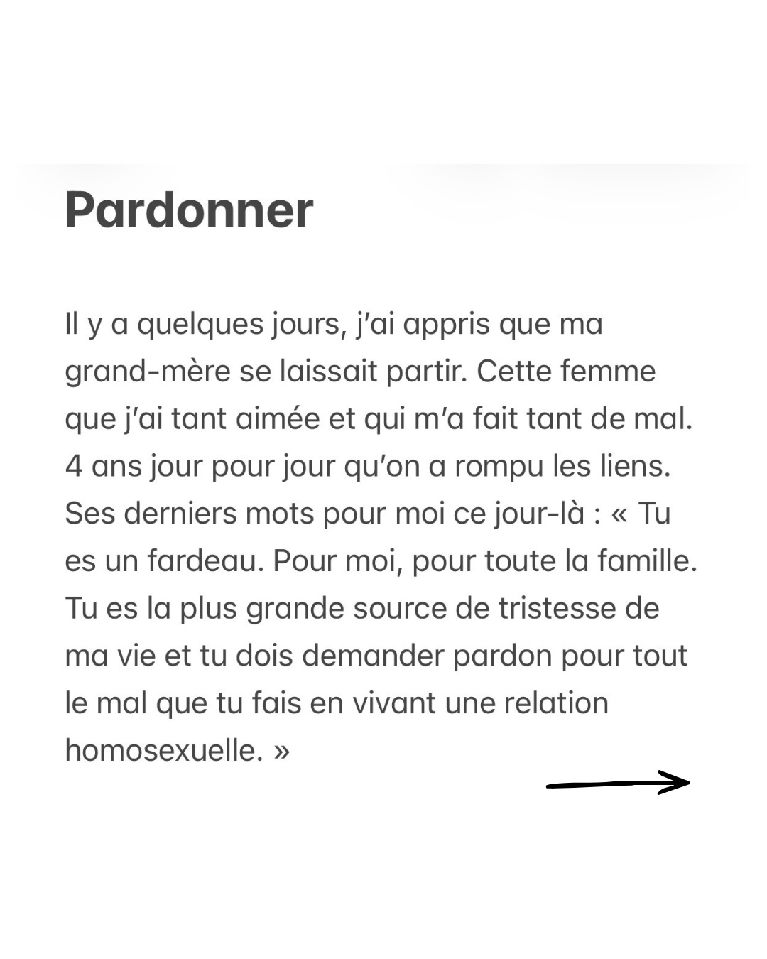 Pardonner. 🕊️❤️🩹