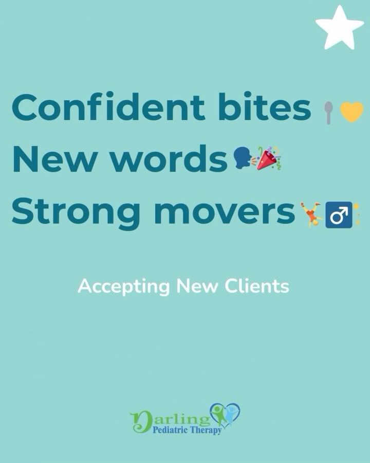 At Darling Pediatric Therapy, our speech, feeding, and occupational therapy sessions help kids gain skills they use every day; from eating independently to playing, learning, and exploring with confidence.
🗓️ Accepting new clients 331-207-4350 or email hello@darlingpediatrictherapy.com.
#UnlockPotential
#KidsTherapyMagic
#SpeechFeedingOT
#PlayLearnGrow
#DarlingPediatricTherapy