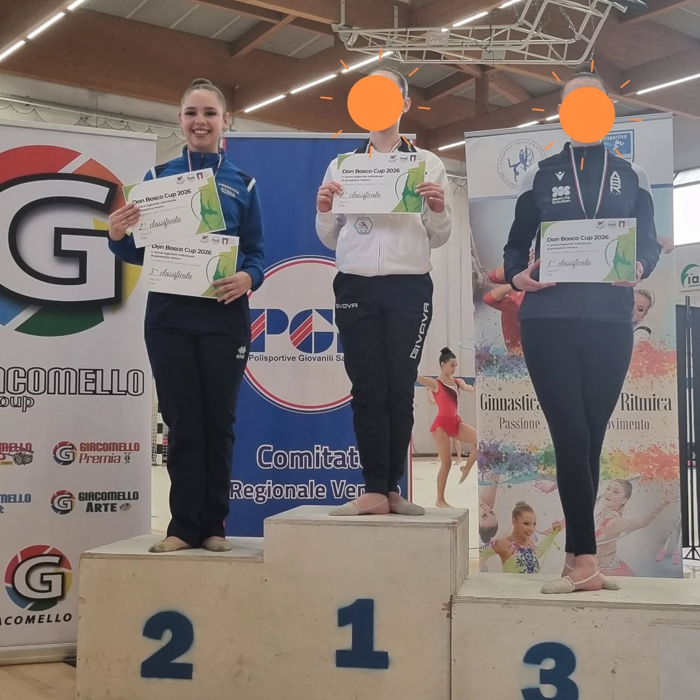 PRIMA PROVA CAMPIONATO REGIONALE AGONISTICO PGS
CATEGORIA SENIOR C2:
🥈2^ CLASS. D'aprile Miriam alla palla
🥉3^ CLASS. D'aprile Miriam alle cerchio