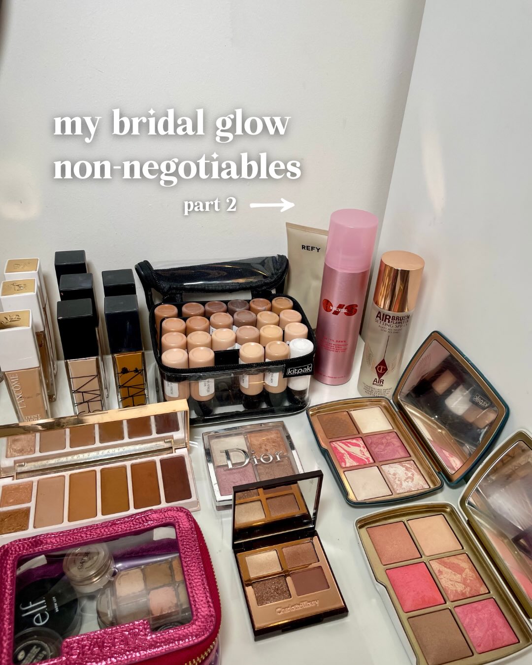 Four products that have me in a choke hold 🩷
✨ ok this @yslbeauty highlight may be my new fave powder highlight. I mean, LOOK AT IT?!
✨ I can’t shout enough about this @fentybeauty concealer - so natural and skin-like
✨ @narsissist one of my go-to foundations, luminous with great coverage
✨ if you really wanna glow @vieve have the goods with skin dew, so golden and dewwwwy
#glowymakeup #makeupartistkit #londonmakeupartist
What’s in my pro makeup artist kit
Makeup artist kit bag
Bridal makeup must haves