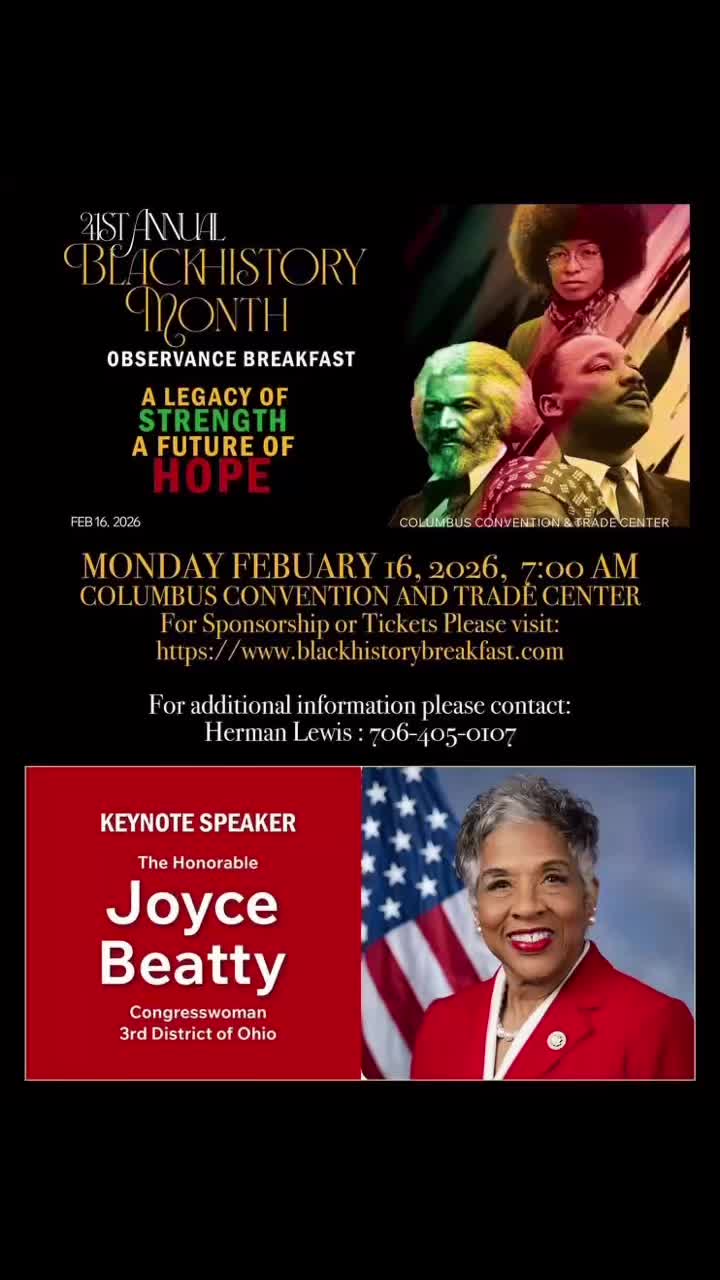 The Columbus Metropolitan Alumnae Chapter proudly supported the Black History Month Observance along with our sister chapter Columbus (GA) Alumnae. The keynote speaker was the Honorable Joyce Beatty, Ohio Third Congressional District, and member of Delta Sigma Theta Sorority, Incorporated. Highlights of her message were:
1. Reclaim Our American Rights (R.O.A.R)
2. If America conducted a Black history autopsy, they would find a strong spine and a brilliant brain.
3. Black history is never accidental; it’s intentional.
“I am Congresswoman Joyce Beatty, and I approve this message.”
#BlackHistoryMonth #blackhistory #blackexcellence