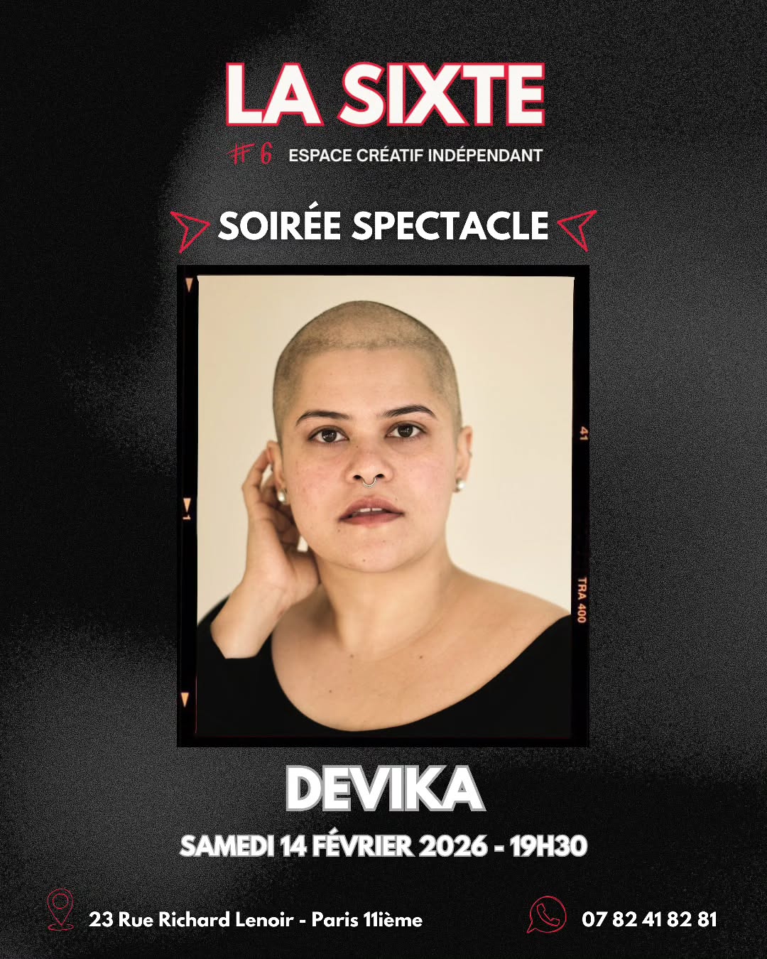 C'est ce samedi à La Sixte Augmentée !
Et en plus ça sera un jour spécial 💥
14 février, journée de l'amour ❤️ Alors venez avec les gens qui vous sont chers pour découvrir le spectacle de @devika_hemant 🔥
📌 Billetterie en story !