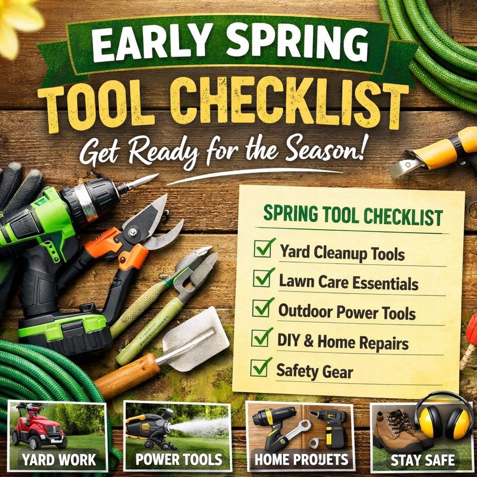 Spring is around the corner. Be prepared with all the right tools. #thetoolpulse #springtime #diy #tools 🔗 in bio. What are you most excited for this spring?