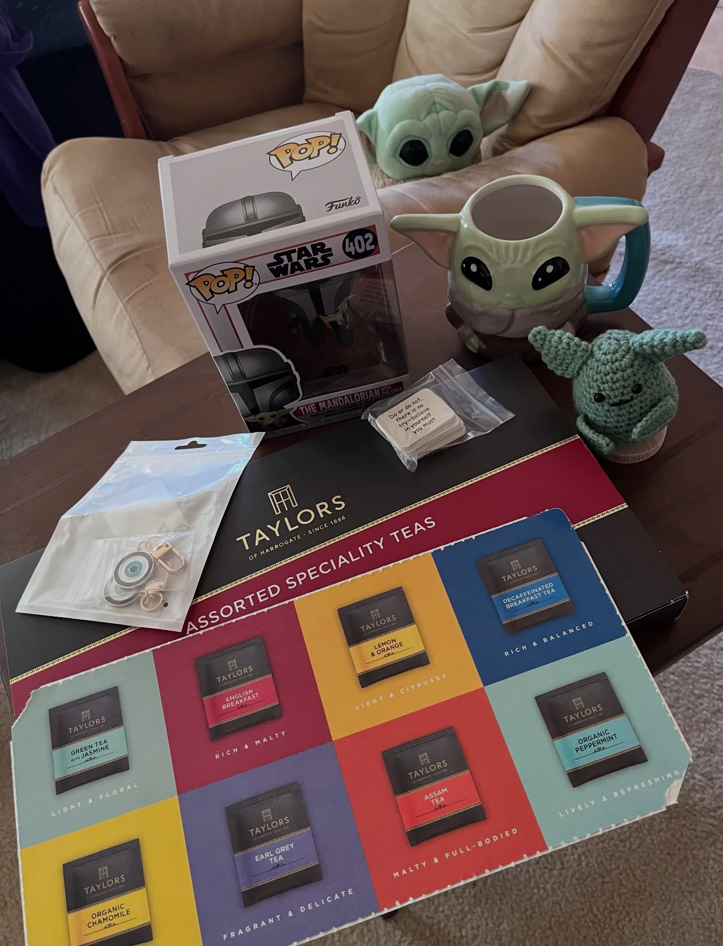 I love my friends! I’m so thankful to know the friends, @paulayoo & @mj_golias_writer, who sent me these items. I wouldn’t know them without being an indie writer.
But I’m thankful for all the support everyone has sent me, especially as messages, after my gallbladder surgery. Grogu wants to try everything new with me.