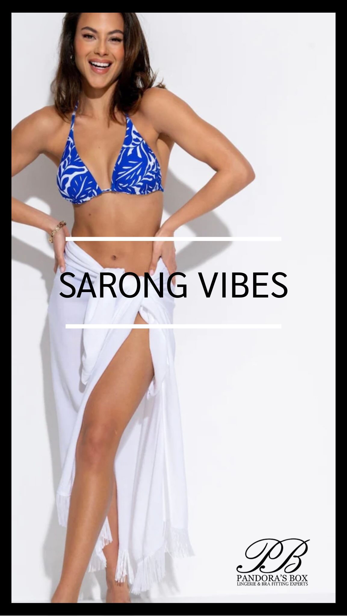 3 ways. 1 sarong. Endless vibes. ✨
This Pour Moi white sarong is the ultimate beachside essential 🤍🌴
👙 3 different ways, 3 different looks:
• Worn at the neck, draped across the front for a chic, breezy feel
• Wrapped the classic way around the waist
• Thrown over one shoulder for effortless beach glam ✨
Made from beautiful crinkle woven fabric, it’s lightweight, breathable and perfect for warm summer days ☀️ Finished with boho fringe detailing, this multiway sarong moves with your mood, skirt, bandeau dress, or anything in between 💃
Which way would you wear yours? Tell us below 👇💬
#PandorasBox #BeachStyle #SummerEssentials
