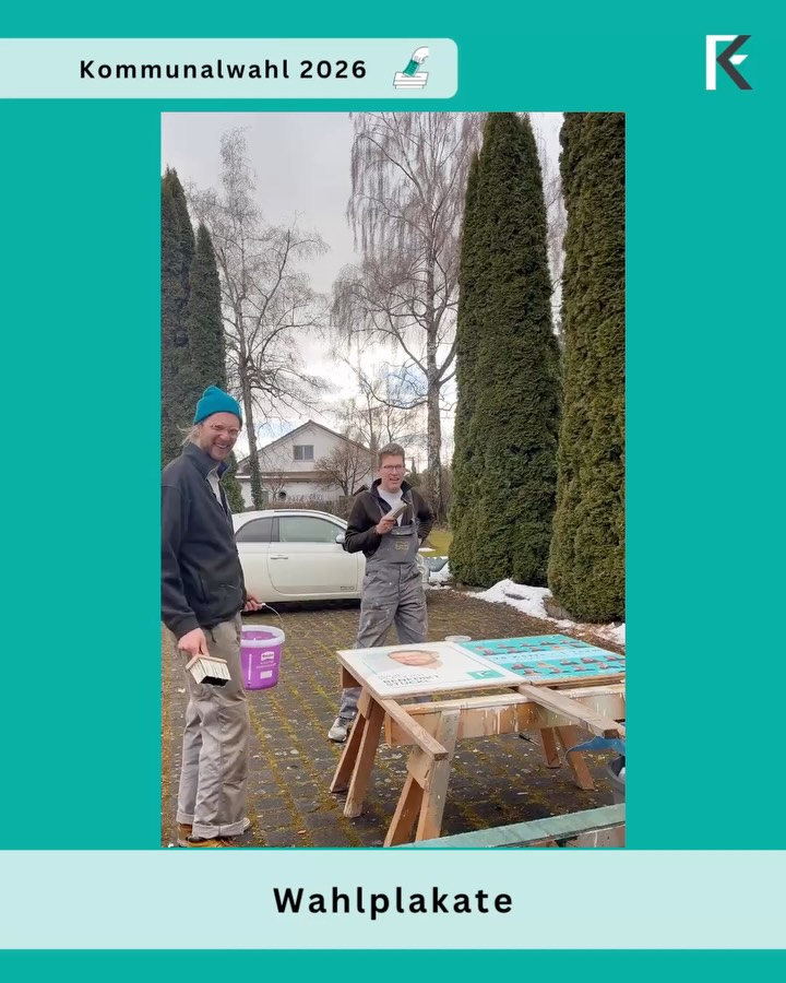 Da sind sie: Unsere Wahlplakate 😍
Unsere Wahlplakate sind auf umweltfreundlichen Papier
mit Blauer-Engel-Zertifizierung (aus 100% Altpapier) gedruckt! Das war uns besonders wichtig!
Unser Motto ist dabei: Mehr Ideen als Plakate - auch der Umwelt zuliebe 🌱🌎🌎💚
#generationkf #generationkfwahlkampf #generationkfkommunal2026 #generationkfplakat #kaufbeuren