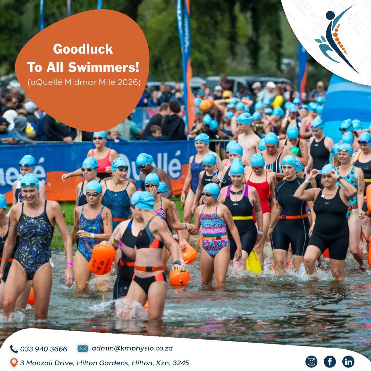 Goodluck to all swimmers competing in the @midmarmile today! ๐โโ๏ธ๐โโ๏ธ๐ฅณ
Donโt work through the pain, let Kae-Motion Physio help you! โบ๏ธ
๐ 033 940 3666
๐ง admin@kmphysio.co.za
๐ www.kmphysio.co.za
โMoving together with you!โ ๐โโ๏ธ
.
.
.
#kaemotionphysiotherapy #kaemotionphysio #physiotherapy #physiotherapist #physio #sportsinjury #chronicdisease #musculoskeletal #medical #health #sportsmedicine #exerciseismedicine #hiltonsportsmedicine #hiltonhealthcenter #raceday #movingtogetherwithyou #midmarmile2026
#exercise #sportmotivation #sportspeople #athlete #midmarmile #midmardam #midmar #aquellemidmarmile