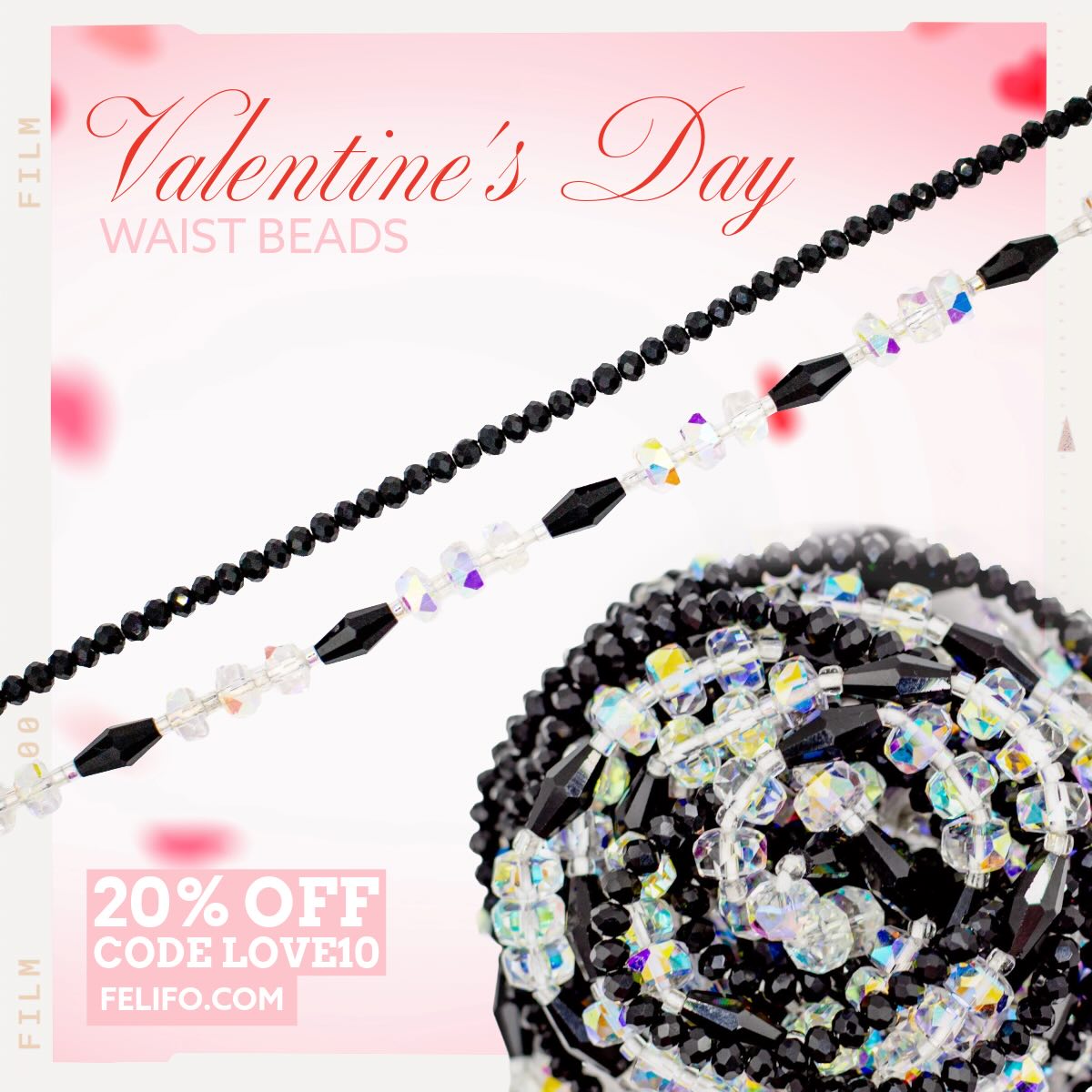 ❤️ Wrap some love around your waist this Valentine’s Day weekend by treating yourself or a loved one to gorgeous waist beads. Let us treat YOU with a 20% discount on all beads using code: LOVE10
#WeLuvLOVE #ValentinesWeekend #waistbeads