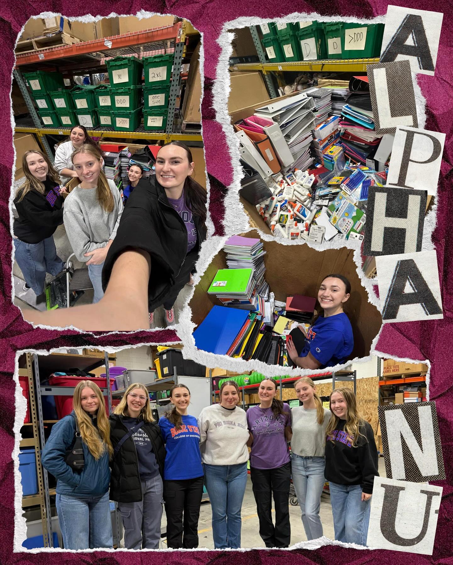 @phisigmarho_bsu: Our sisters volunteered at Boise State Rescue Mission organizing school supplies for families facing homelessness. We were so happy to help out with Idaho’s largest provider of homeless recovery services!
#PhiSigmaRho #ServicewithSigmand