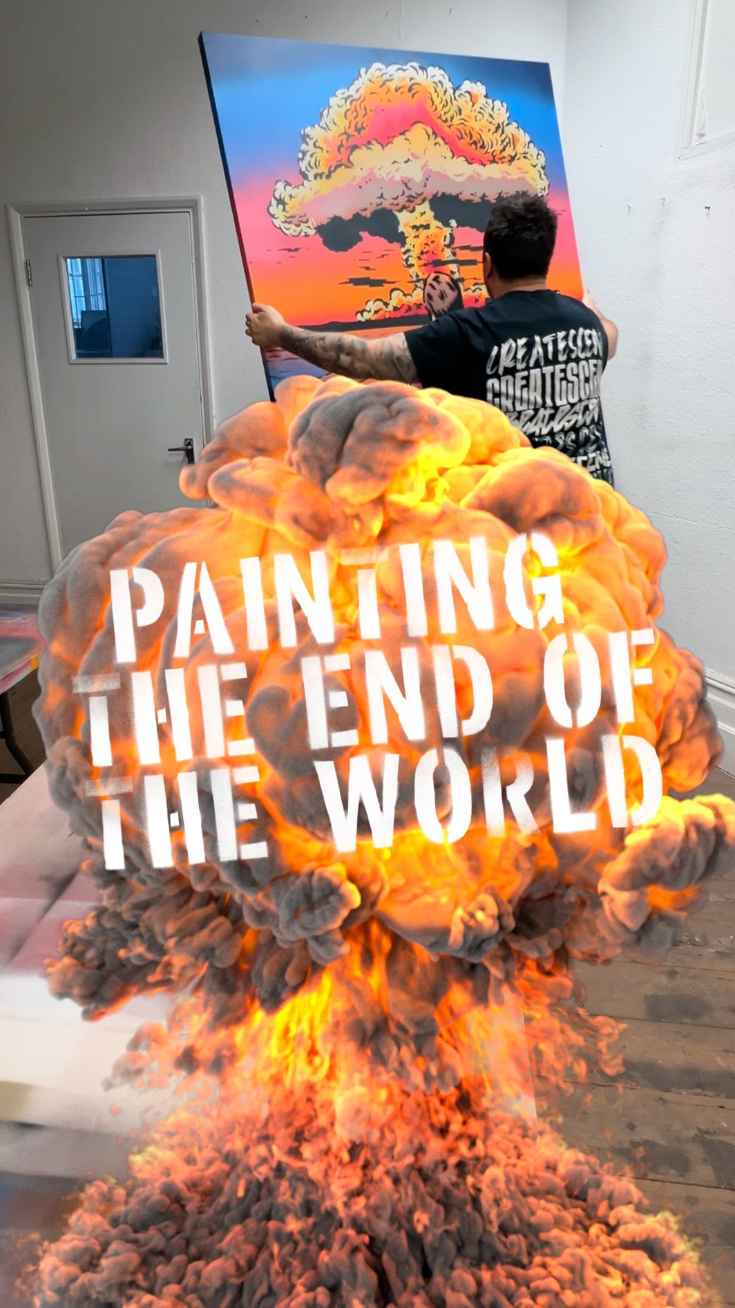 Painting the end of the world 🤯👨🏼🎨