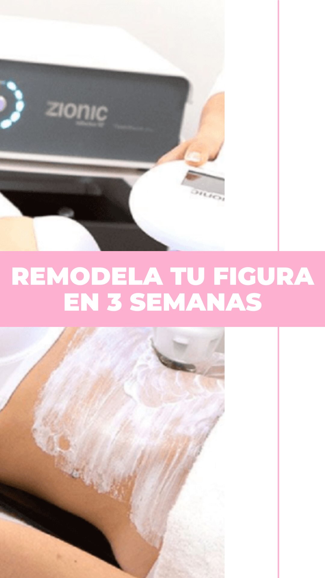 ZIONIC: remodelación corporal inteligente ✨
✔️ Moldea tu silueta
✔️ Activa el músculo en profundidad
✔️ Mejora la textura de la piel
✔️ Resultados visibles desde las primeras sesiones
Tu cuerpo, más firme, definido y revitalizado.
📲 Reserva tu valoración GRATUITA personalizada y descubre lo que Zionic puede hacer por ti.