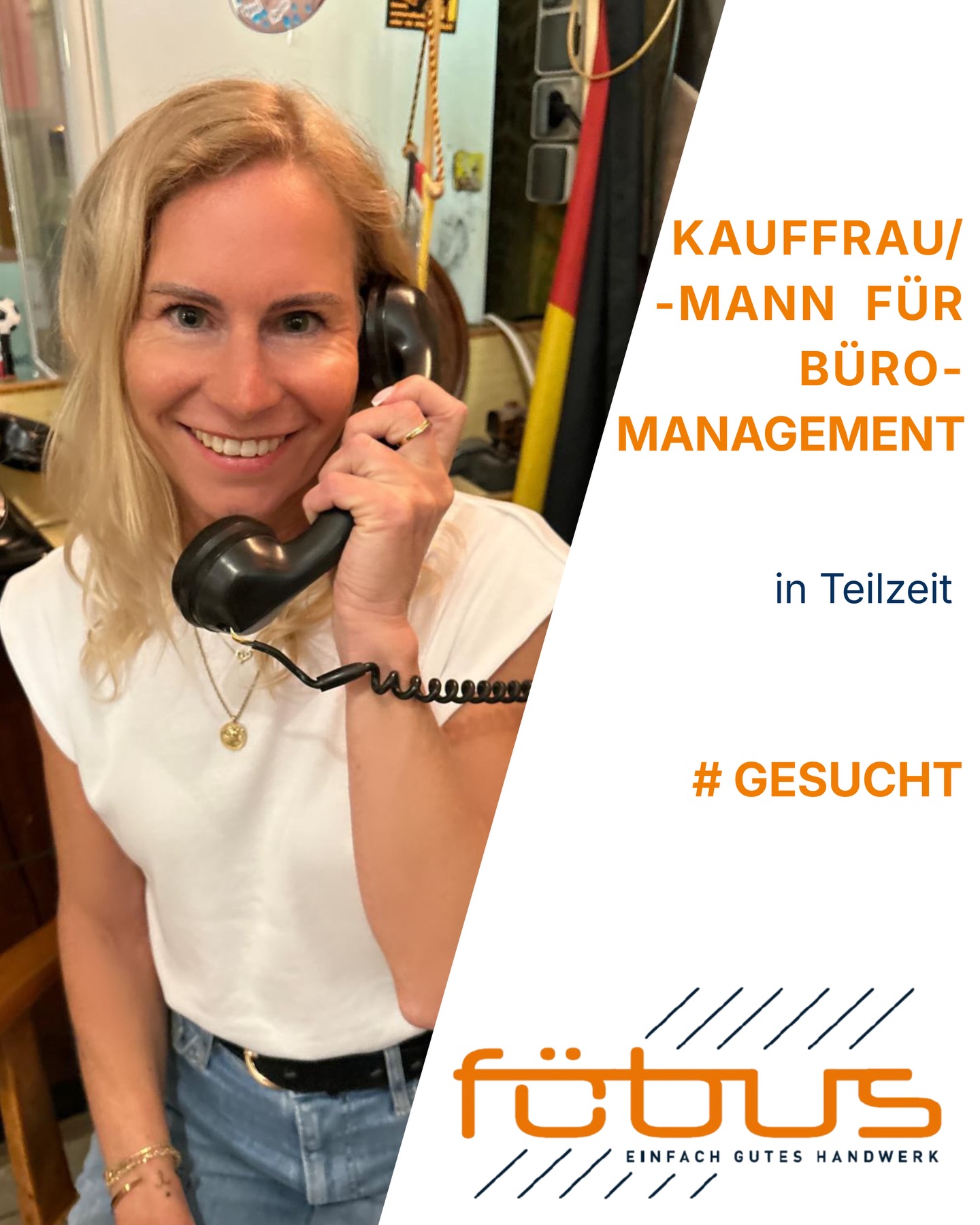 📞 Bereit, den Hörer in die Hand zu nehmen?
Dann bist du bei uns genau richtig!
Wir suchen eine Kauffrau / einen Kaufmann für Büromanagement (m/w/d) in Teilzeit zur Verstärkung unseres Büroteams.
Da ein Teil deiner Aufgaben die telefonische Annahme von Kundengesprächen ist, passt das Bild mit dem antiken Telefon perfekt – du solltest also Lust auf Kundenkontakt per Telefon haben 😊
Deine Aufgaben bei uns:
✔ Telefonische Kundenbetreuung
✔ Faktura
✔ Arbeiten mit Outlook, Word & Excel
✔ Unterstützung der Geschäftsführung im Tagesgeschäft
✔ Vorbereitung von Betriebsfeiern
✔ Erstellung von Statistiken & Auswertungen
✔ Kommunikationsschnittstelle zwischen Kunden und Bauleitung
Das erwartet dich:
☕ Kaffee-Flatrate
❄️ Klimatisierte Büroräume
🤝 Ein gutes Betriebsklima & nette Kollegen
🎉 Regelmäßige Firmen-Events
Klingt das nach deinem nächsten Schritt?
👉 Dann bewirb dich jetzt per E-Mail s.susewind@foebus-kassel.de oder schreib uns einfach eine DM! www.foebus-kassel.de/stellenangebote
#jobsuche #stellenanzeige #bürojob #kauffraubüromanagement #kaufmannbüromanagement teilzeitjob kundenkontakt teamwork officelife jobangebot mwd wirsuchendich büroteam