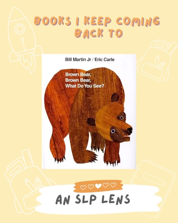 One of the books I keep coming back to as a speech language pathologist and author is Brown Bear, Brown Bear, What Do You See?
It naturally supports vocabulary development, colors, animals, joint attention, and turn taking. Because the structure stays the same, children can participate in many ways pointing, signing, vocalizing, or filling in a word.
This is the kind of book that invites communication without pressure and grows with the child over time.
#SpeechTherapy #SLP #LanguageDevelopment #EarlyLanguage #SharedReading #PediatricSLP #ChildrensBooks #LiteracyAndLanguage #BrownBearBrownBear