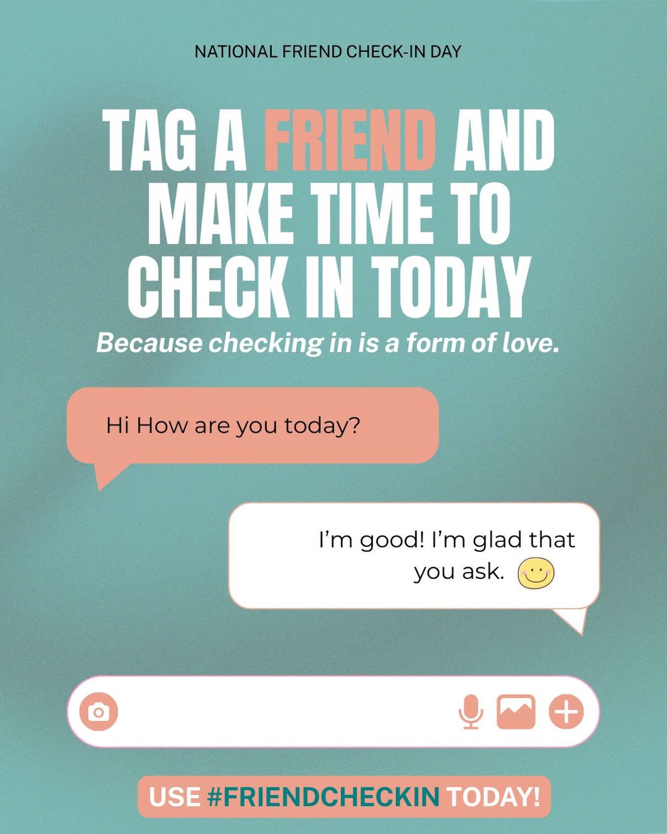 Sometimes the best part of someone’s day is a notification from you. A simple “How are you today?” can be the anchor someone needs.
Don’t just think about them—send the text! Checking in is a form of love. Tag a friend in the comments to let them know you’re thinking of them.
#FriendCheckIn #SmallActsOfLove #MentalHealthMatters