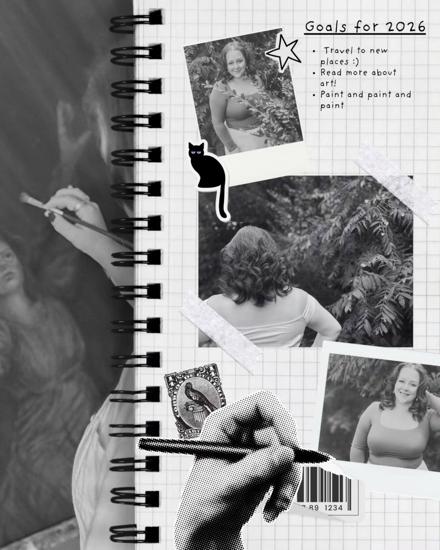 Note to self for 2026: make more art, go more places.
🎨🛫
First travel destination: Galveston, TX
Next: Munich + Vienna 🍸🎤
#artistlife #artjournal #2026goals #creativepractice #oilpainter