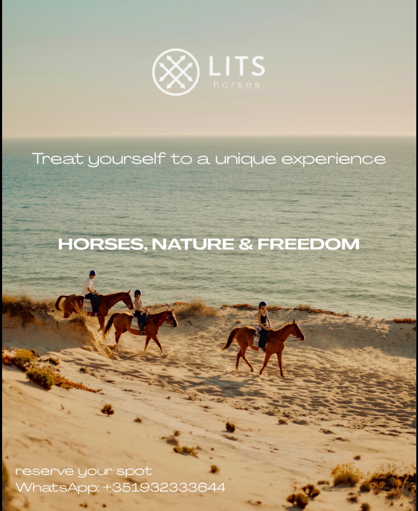 Where elegance meets nature ✨🐎🌊
Ride along the breathtaking Praia do Meco, feel the ocean breeze, the rhythm of your horse, and the freedom of a truly exclusive experience.
A moment to slow down, connect, and indulge in something unforgettable.
Reserve your experience:
WhatsApp +351 932 333 644