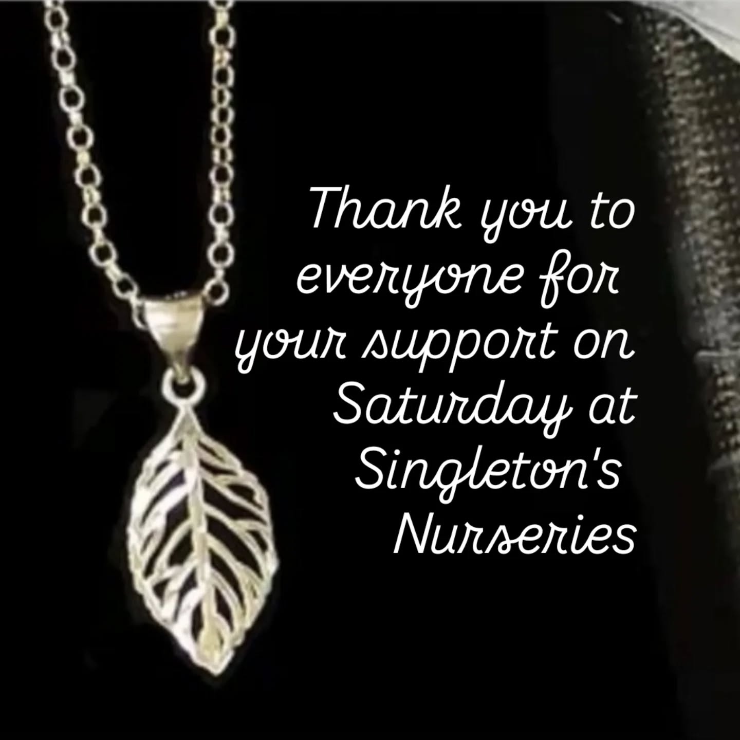 Thank you to everyone who came to Singleton's Nurseries for your support on Saturday.
I hope that everyone had a lovely weekend.
#theradiantfox #sterlingsilver #jewellery #thankyou #supportlocalbusiness
