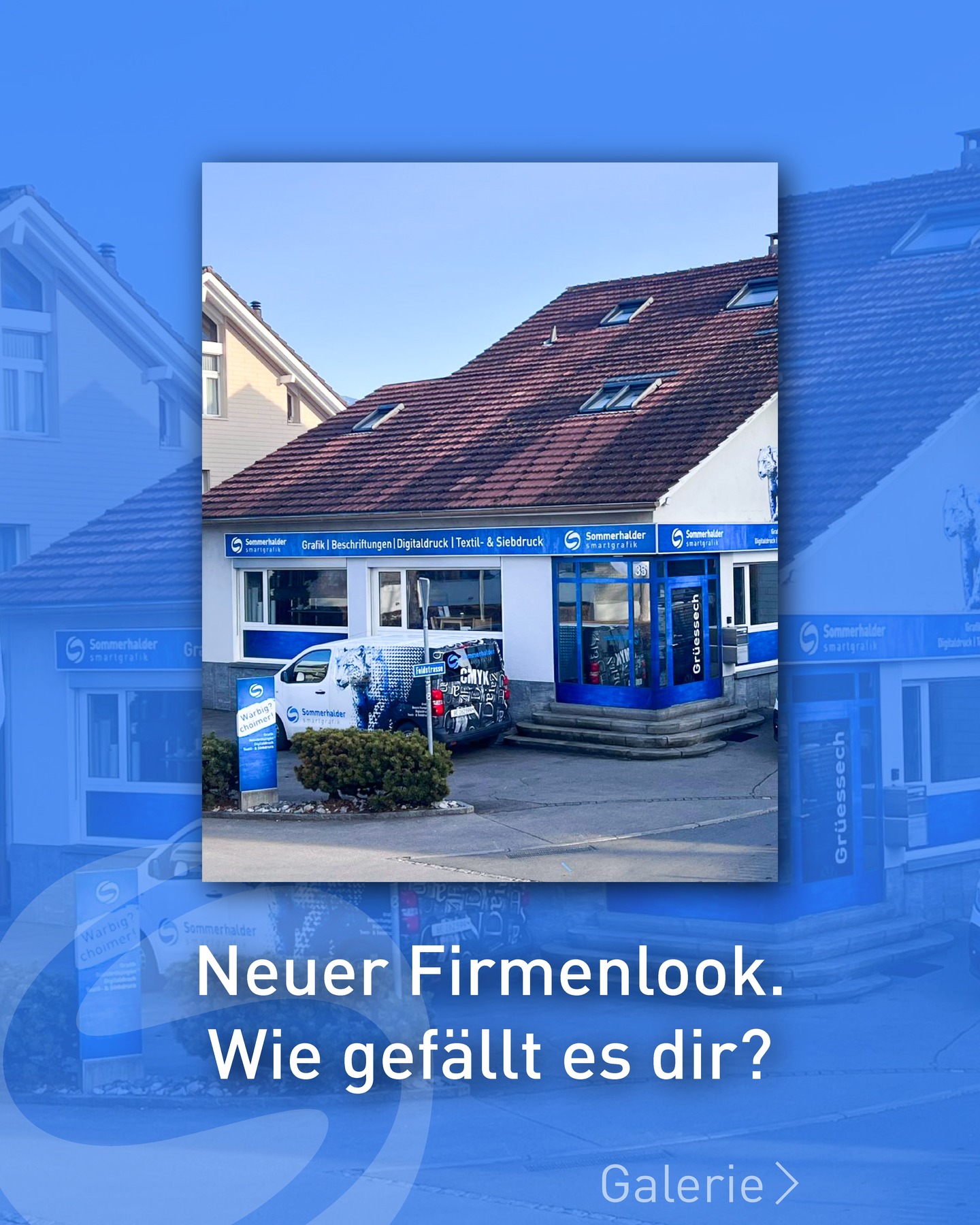 Hast du unseren neuen Firmenlook schon gesehen?
Gerne beraten wir Sie persönlich bei uns in der Firma und freuen uns über Ihren Besuch.
—————————
#beschriftung#marketing#redesign #firmenauftritt #fahrzeugbeschriftung #leuchtwerbung #carwrapping #thun
