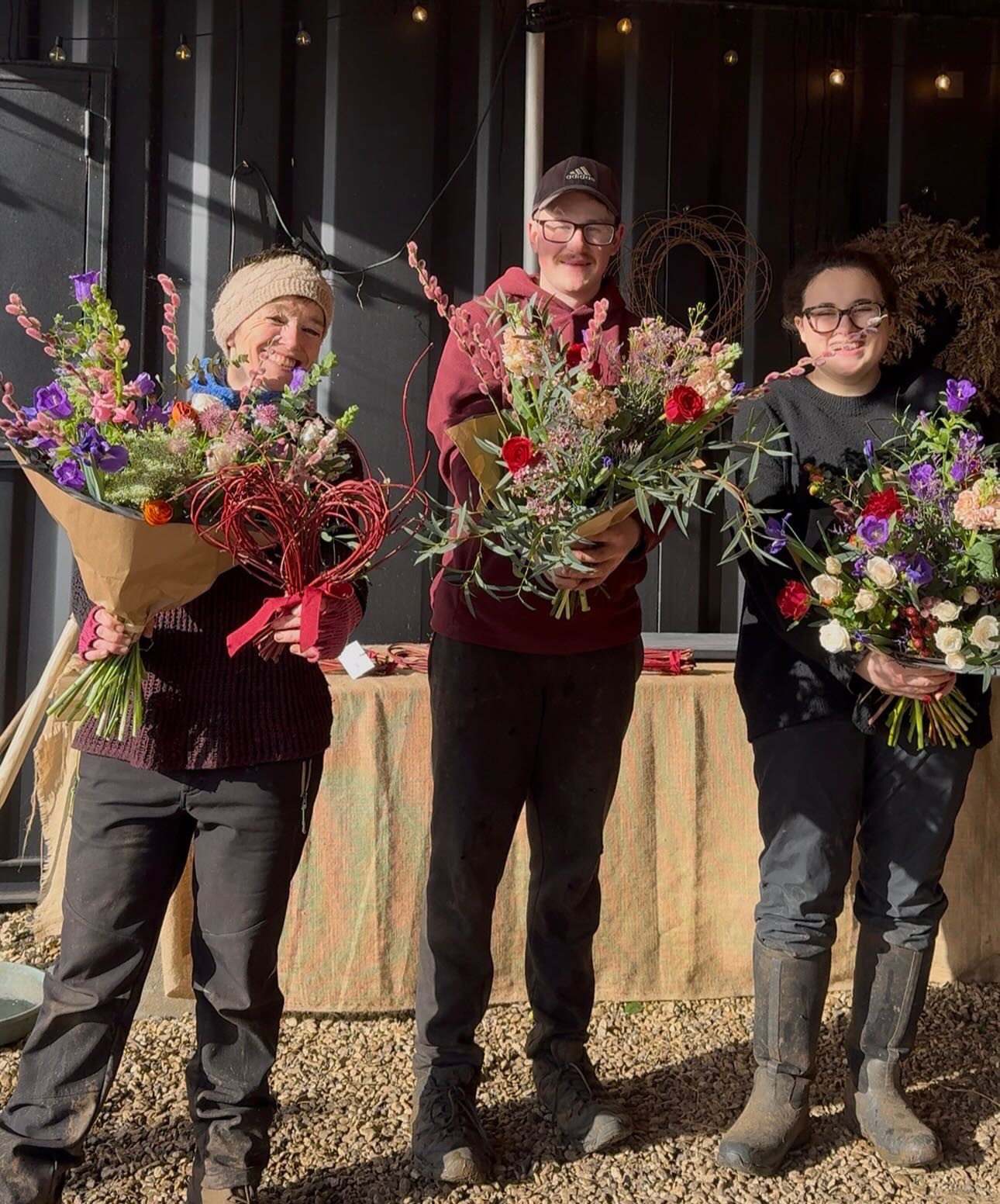 Come on down to Black shed to get your Bouquets for your loved ones (promise we won’t run at you). Open everyday 9am to 5pm or come and find us at the Sherborne market on Saturday for last minute bouquets 🌹🌹
Alternatively order through our website or call us on 07773 422125