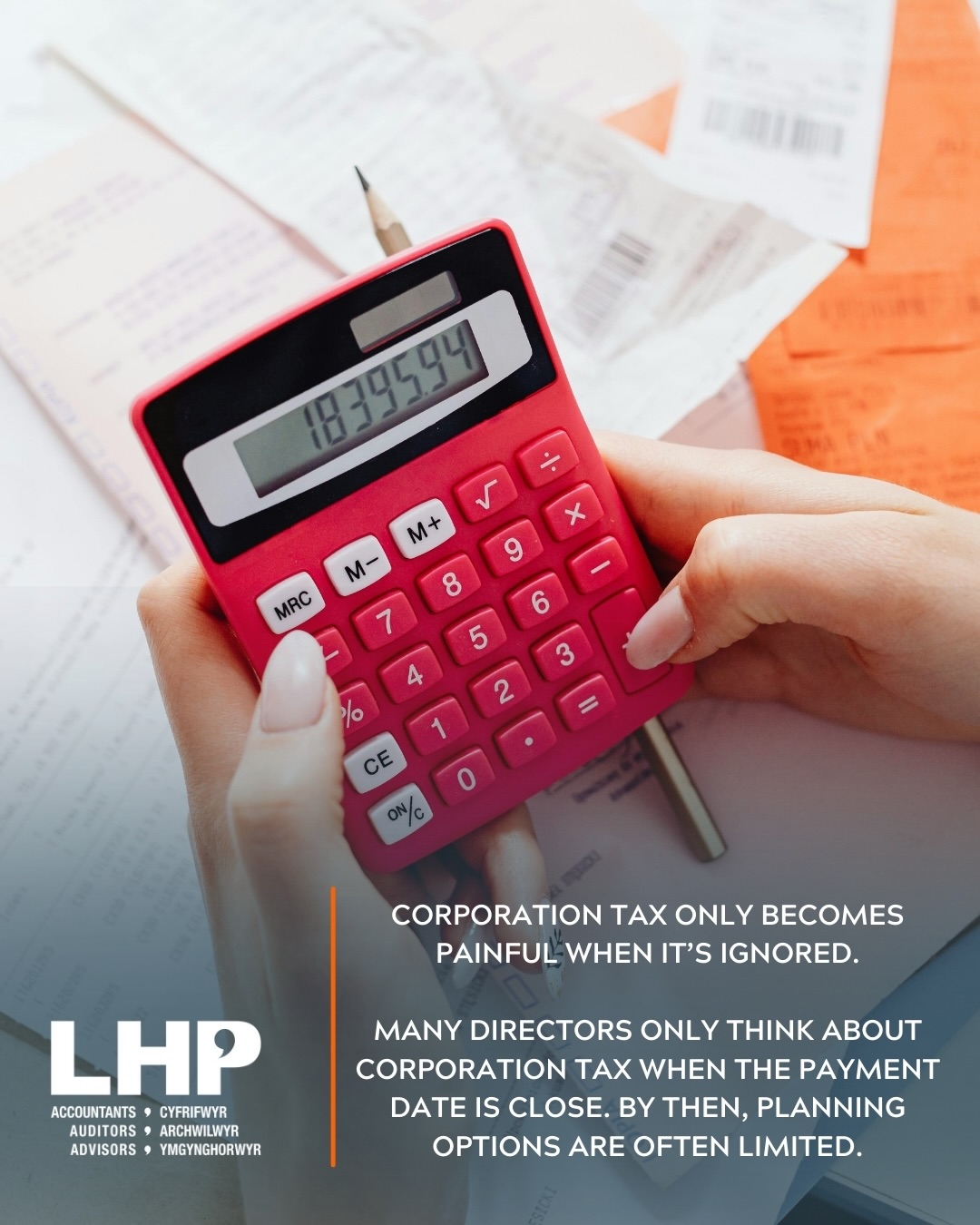 Corporation Tax only becomes painful when it’s ignored.
Many directors only think about Corporation Tax when the payment date is close. By then, planning options are often limited.
Regular reviews allow you to:
✔️Forecast liabilities accurately
✔️Plan cashflow well in advance
✔️Identify allowances and reliefs early
✔️Avoid unexpected payments disrupting the business
February is a sensible time to review your position while there’s still flexibility in the year ahead.
If Corporation Tax is sitting at the back of your mind, now is the right time to bring it into focus. Contact us to review your position with confidence. Get in touch with our friendly team.