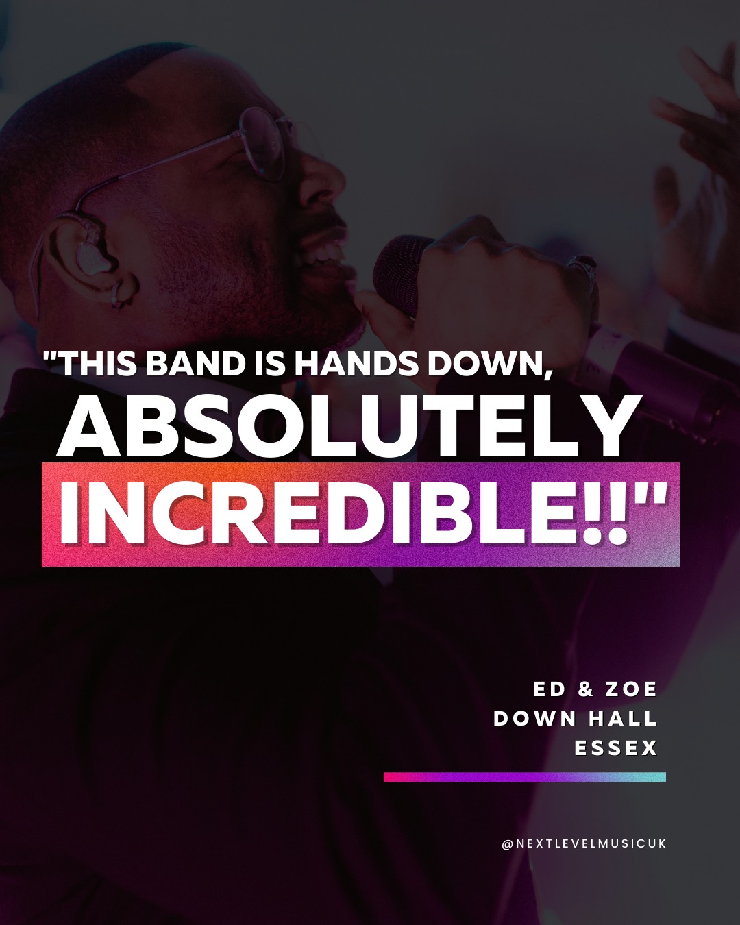 Ed & Zoe's wedding at Down Hall was pure insane!
A stunning venue, a completely packed dance floor, and one of those nights where everyone is smiling, singing, and losing themselves in it.
The vibes were unreal, the energy never dipped, and the party just kept building. Exactly how it should be ✨🎶
#wedding
#essexwedding
#weddingband
#testimonial
#functionband