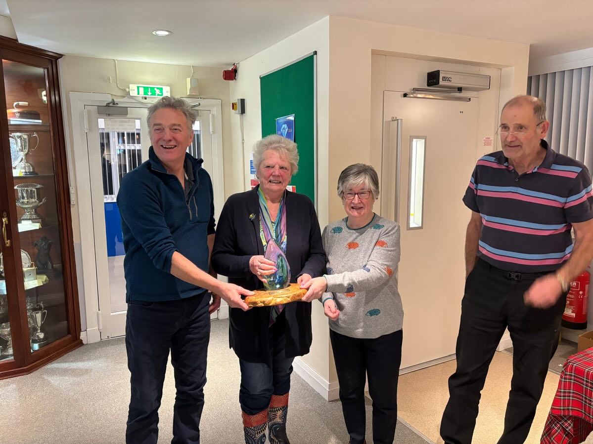🥌Marie Curie Bonspiel 🥌
A brilliant day of curling and camaraderie at our Marie Curie Bonspiel!
🥇 Winners: George Whiteford, Wendy Frost, Rupert Townsend (not pictured) and Dawny Calder
🥈 Second place: Willie Johnson, Mike Stevenson and Susan Worsfold (a 3-person team)
🏅 Low Road winners (Hamish Wilson Trophy): Helen Mathieson, Ian Douglas and Janet Hope (another 3-person team)
Everyone played two 4-end games, making for a fun, relaxed, and competitive event. After the curling, we enjoyed a lovely meal provided by our new caterer, Catriona, followed by some gentle fundraising.
While not all funds are in yet, thanks to the generosity of our Border curlers we expect to donate over £650 to Marie Curie End of Life Care 💛
Thank you to everyone who took part and helped make it such a successful and enjoyable competition!